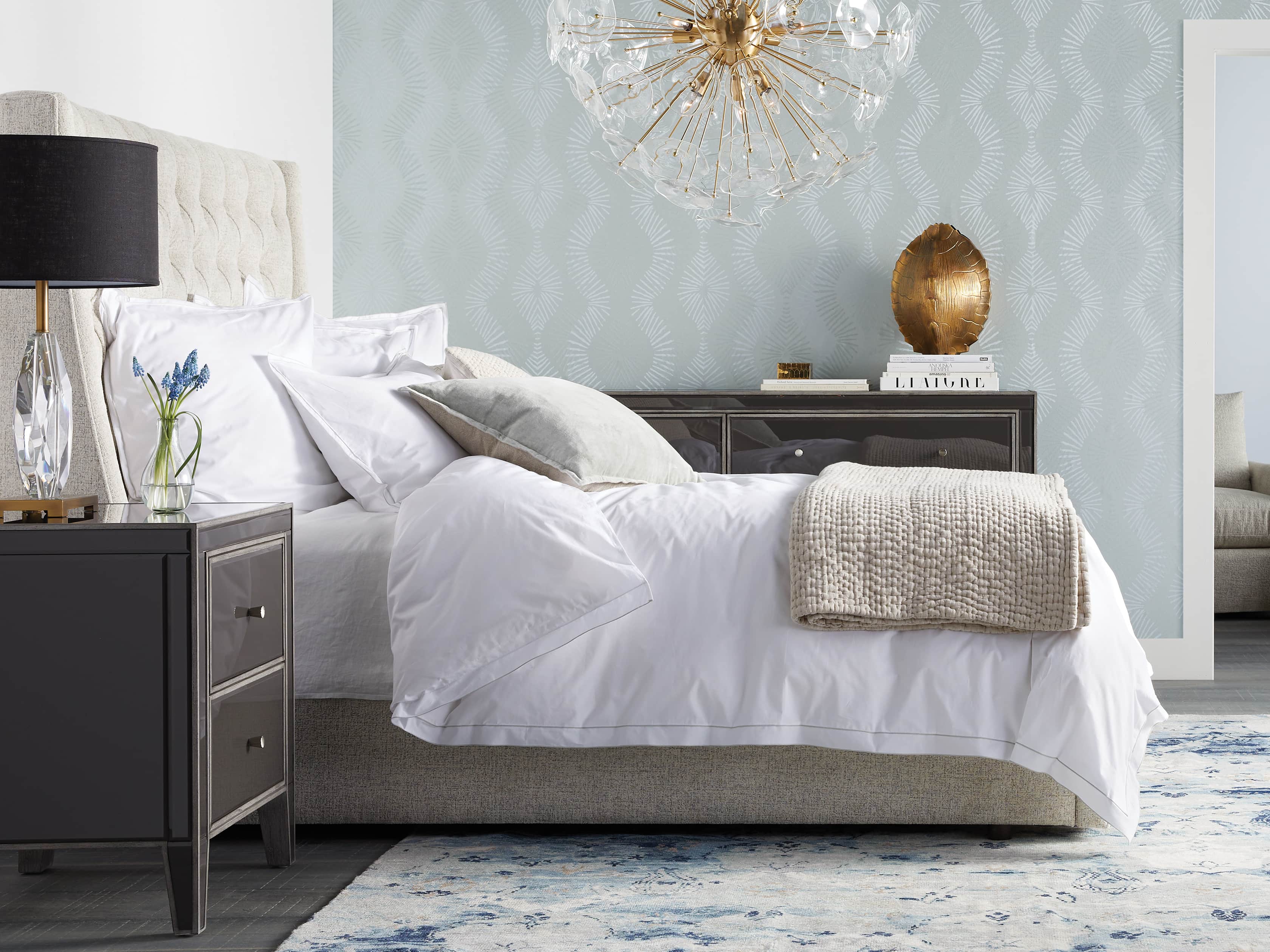 Devereaux 63" Upholstered Tufted Queen Storage Bed, slide 1 of 11