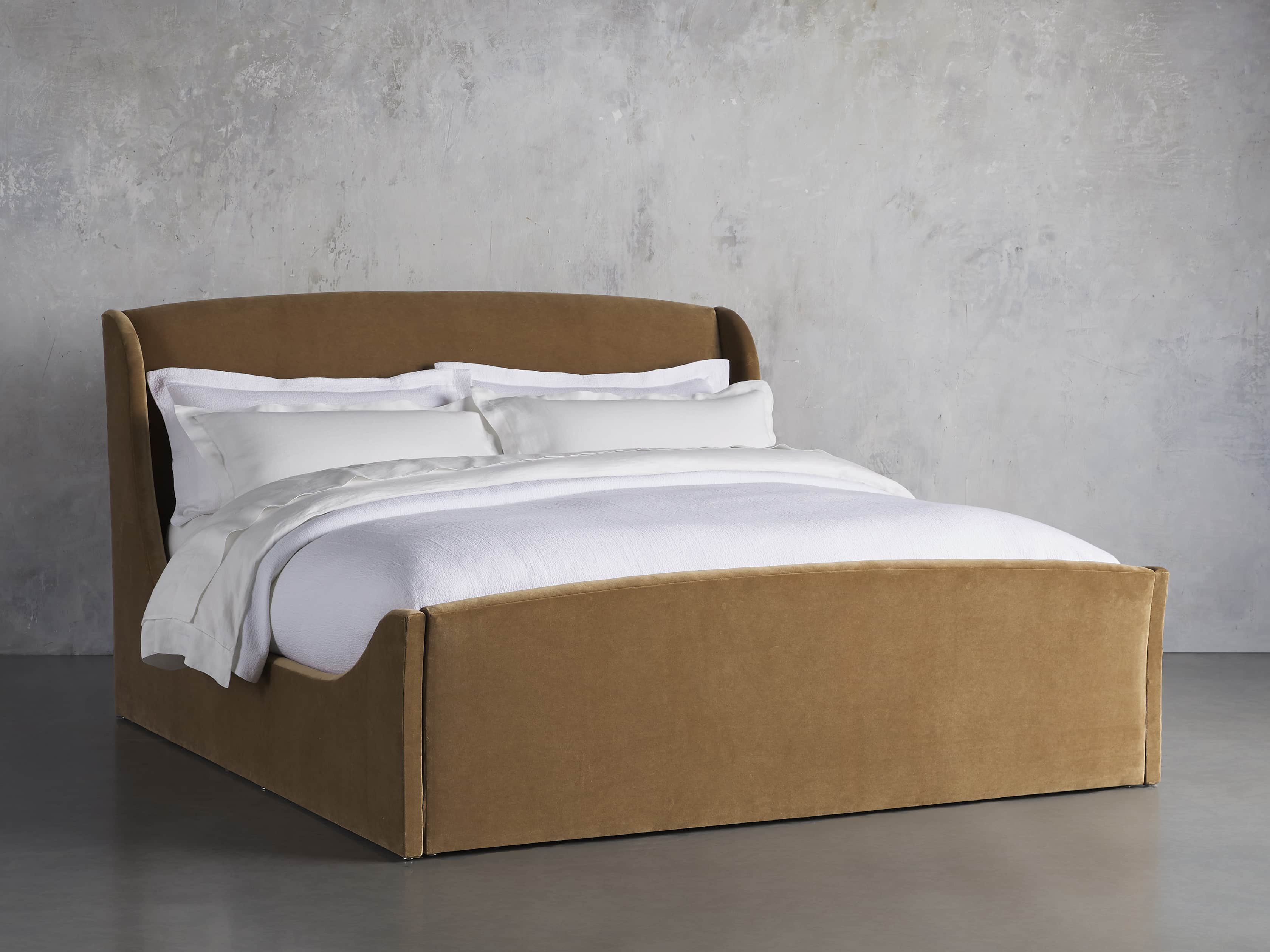 Ella King Bed in Gracy Caramel, slide 2 of 6