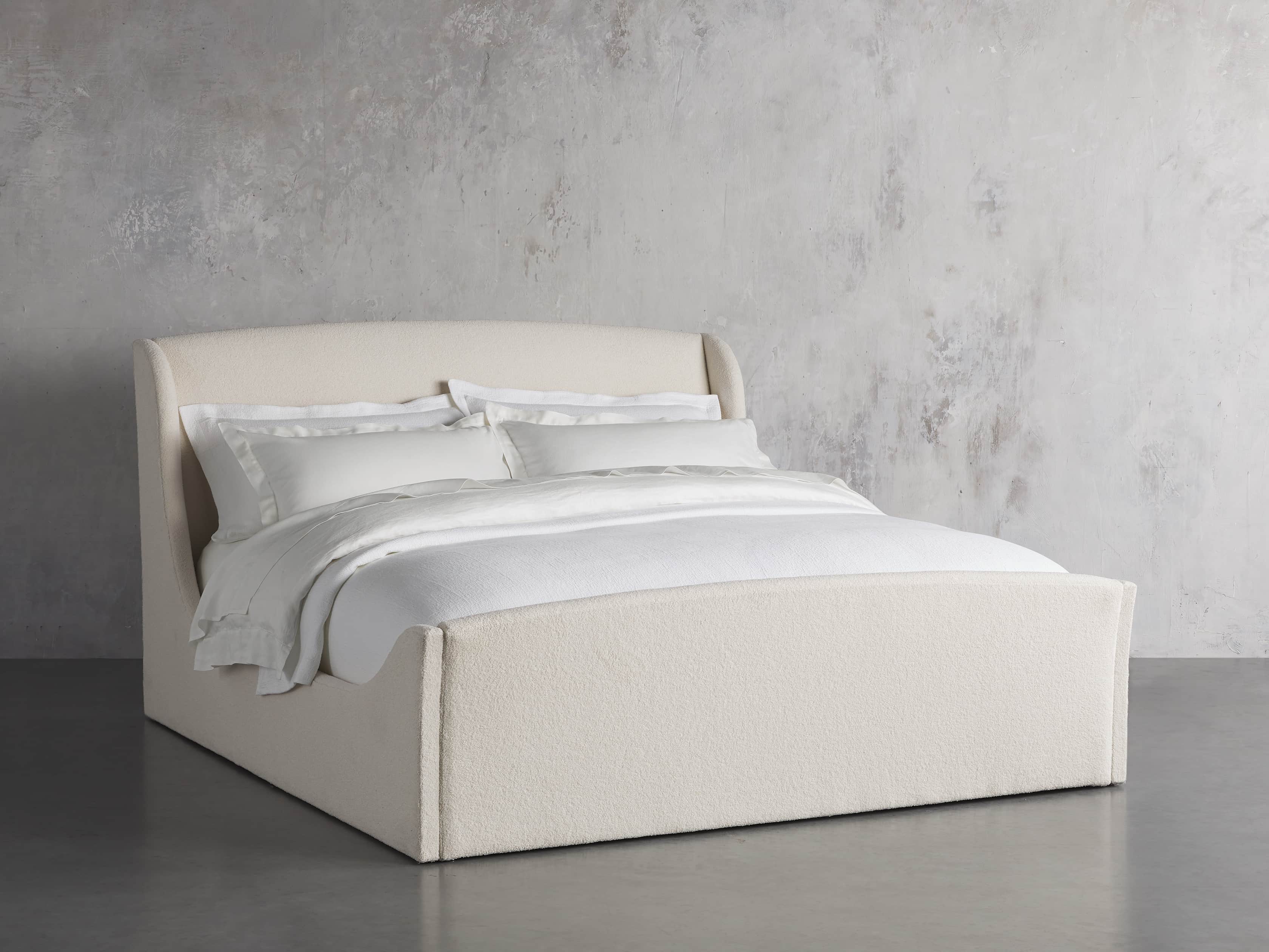 Ella King Bed in Wooly Sand, slide 1 of 5