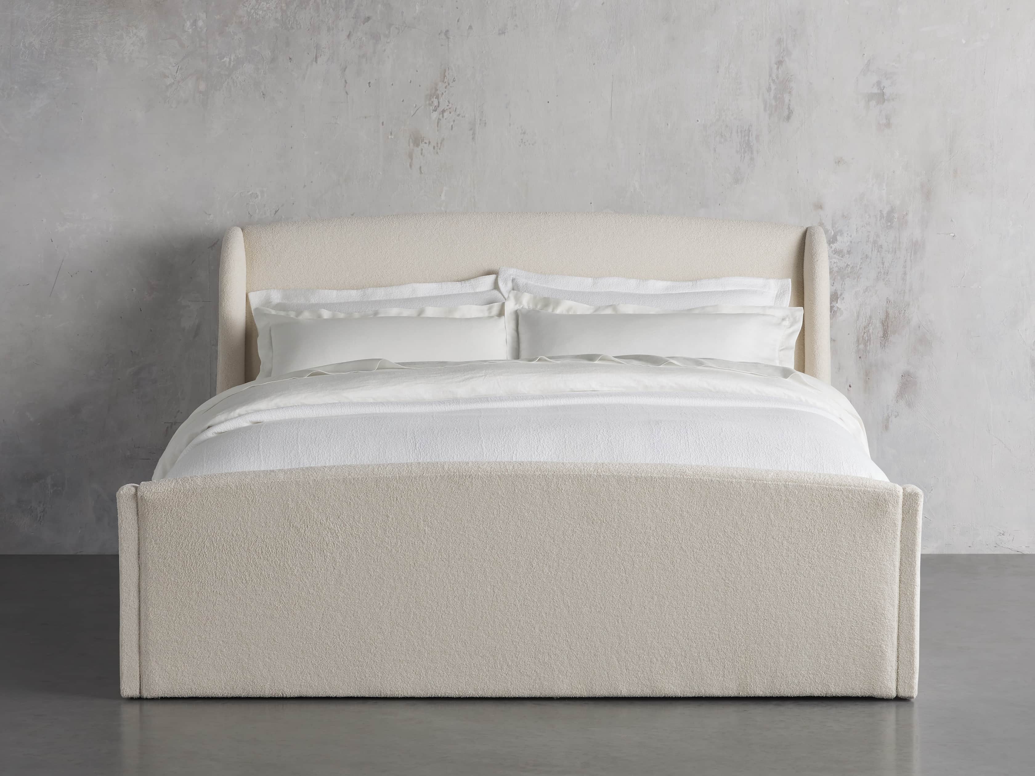 Ella King Bed in Wooly Sand, slide 2 of 5