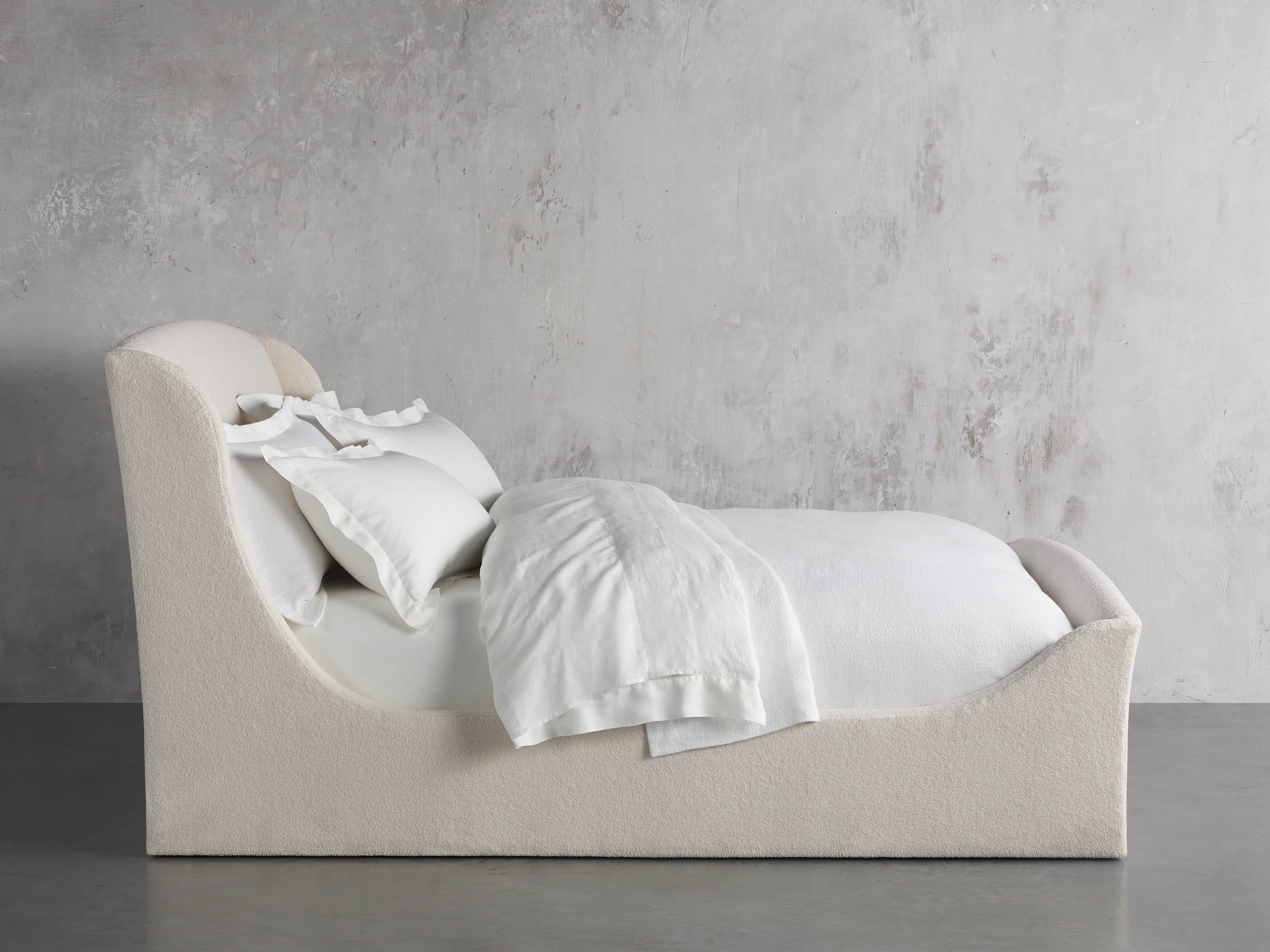 Ella King Bed in Wooly Sand, slide 3 of 5
