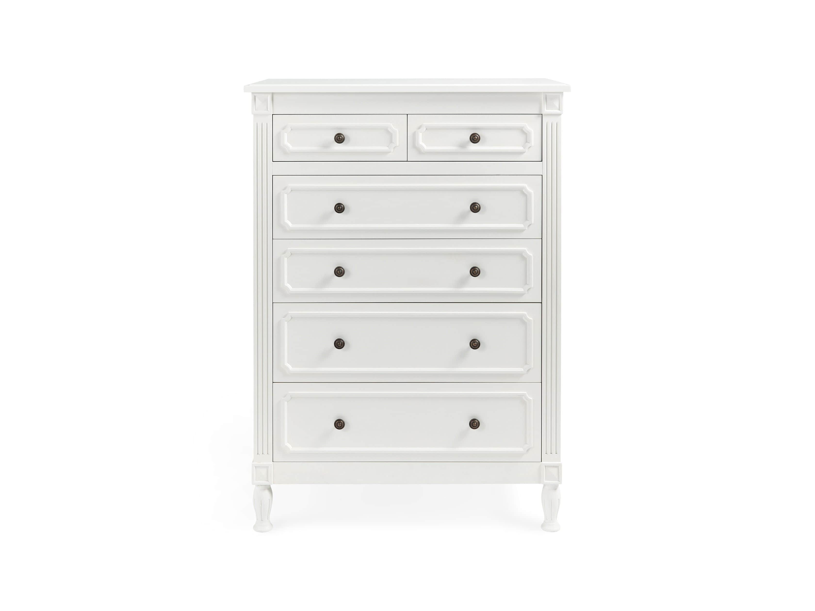 Evelyn 2 Over 4 Drawer Dresser in Cirrus, slide 5 of 5