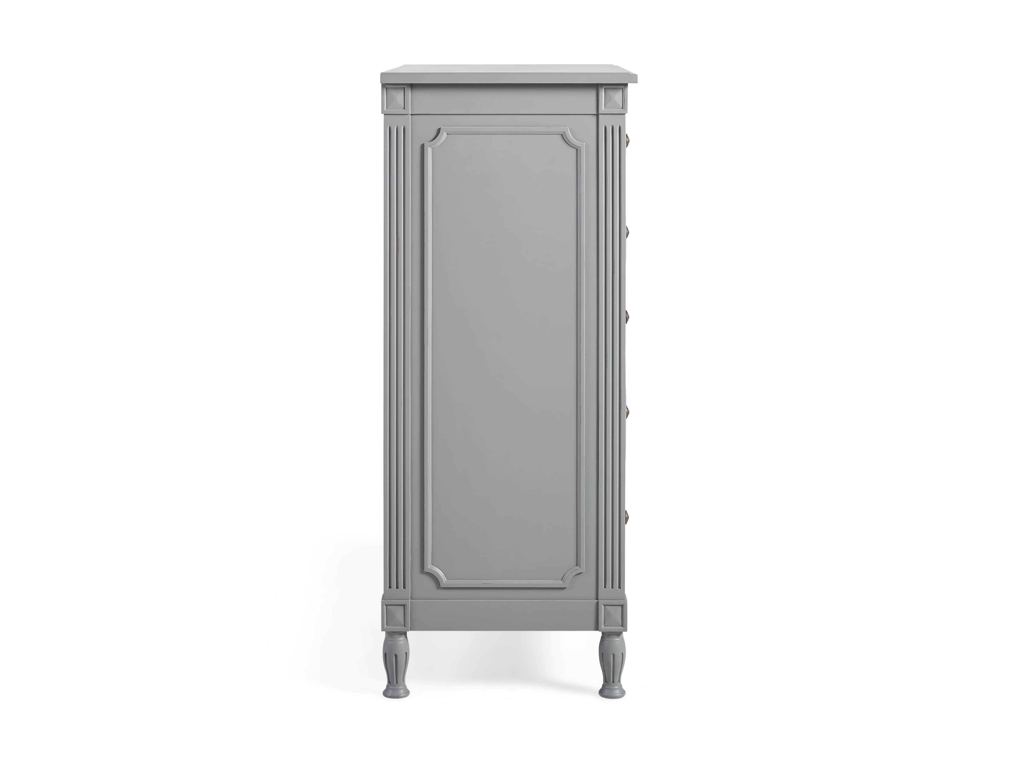 Evelyn Two Over Four Drawer Dresser in Stratus, slide 8 of 8