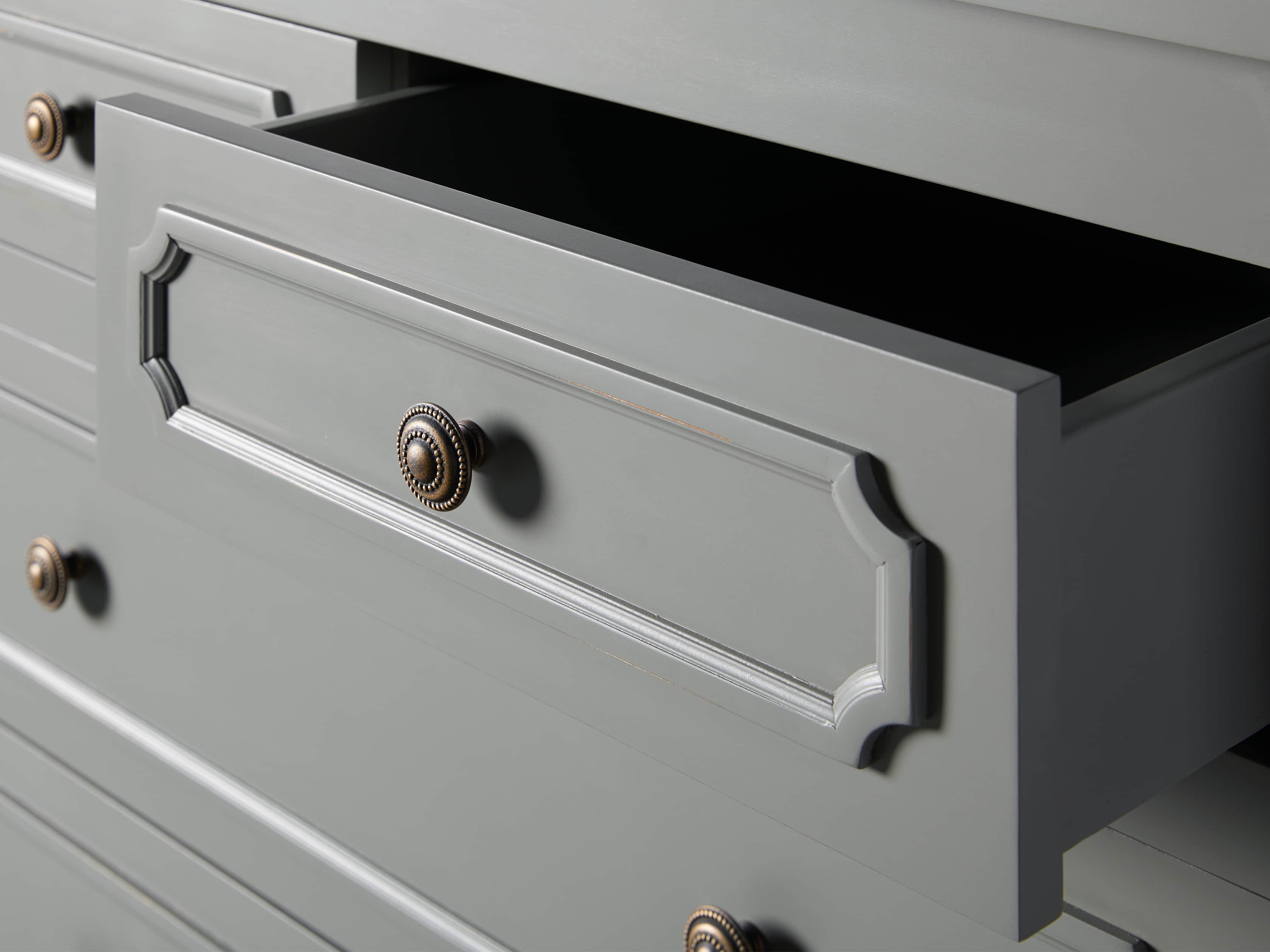 Evelyn Two Over Four Drawer Dresser in Stratus, slide 6 of 8