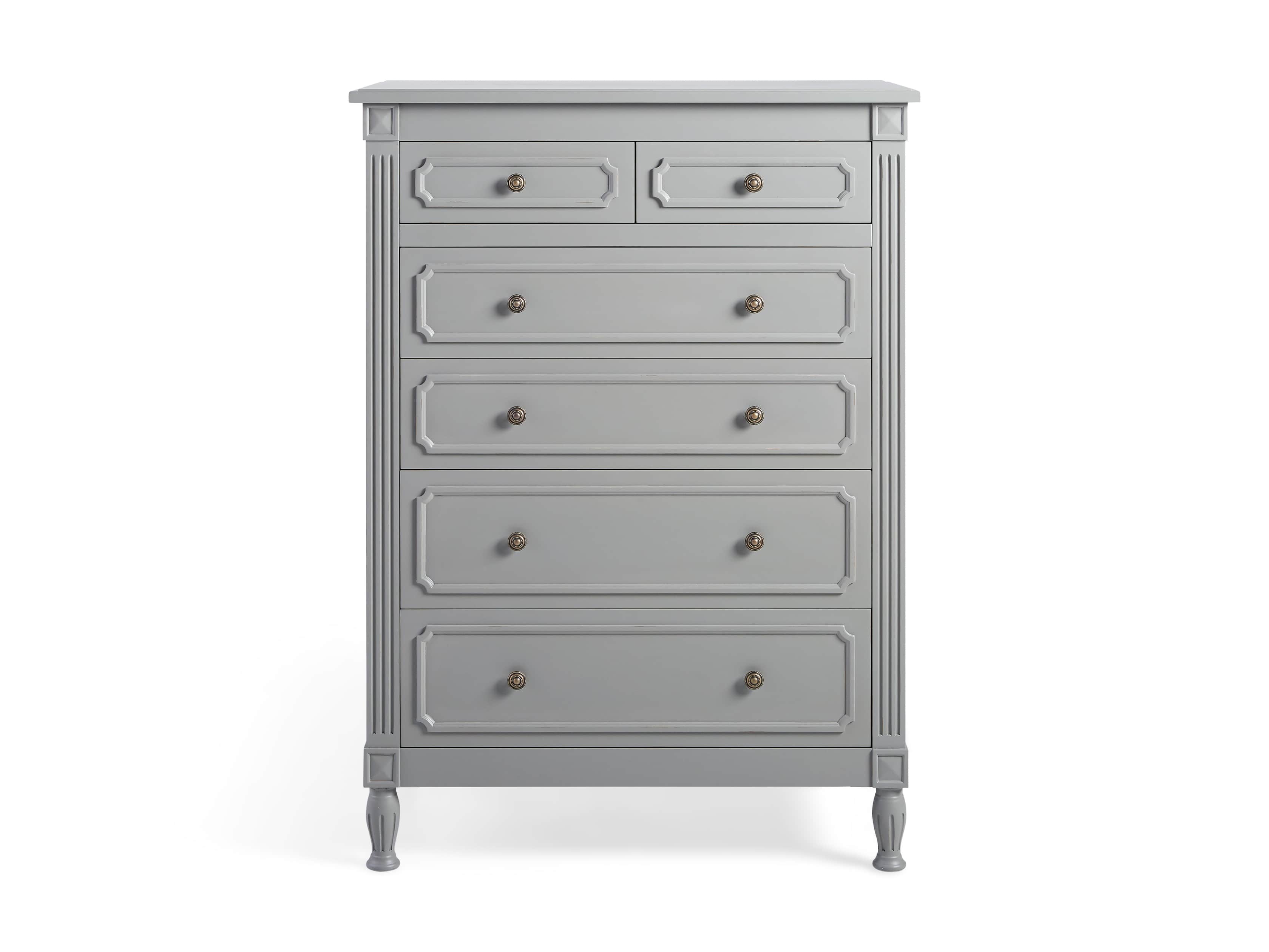 Evelyn Two Over Four Drawer Dresser in Stratus, slide 7 of 8
