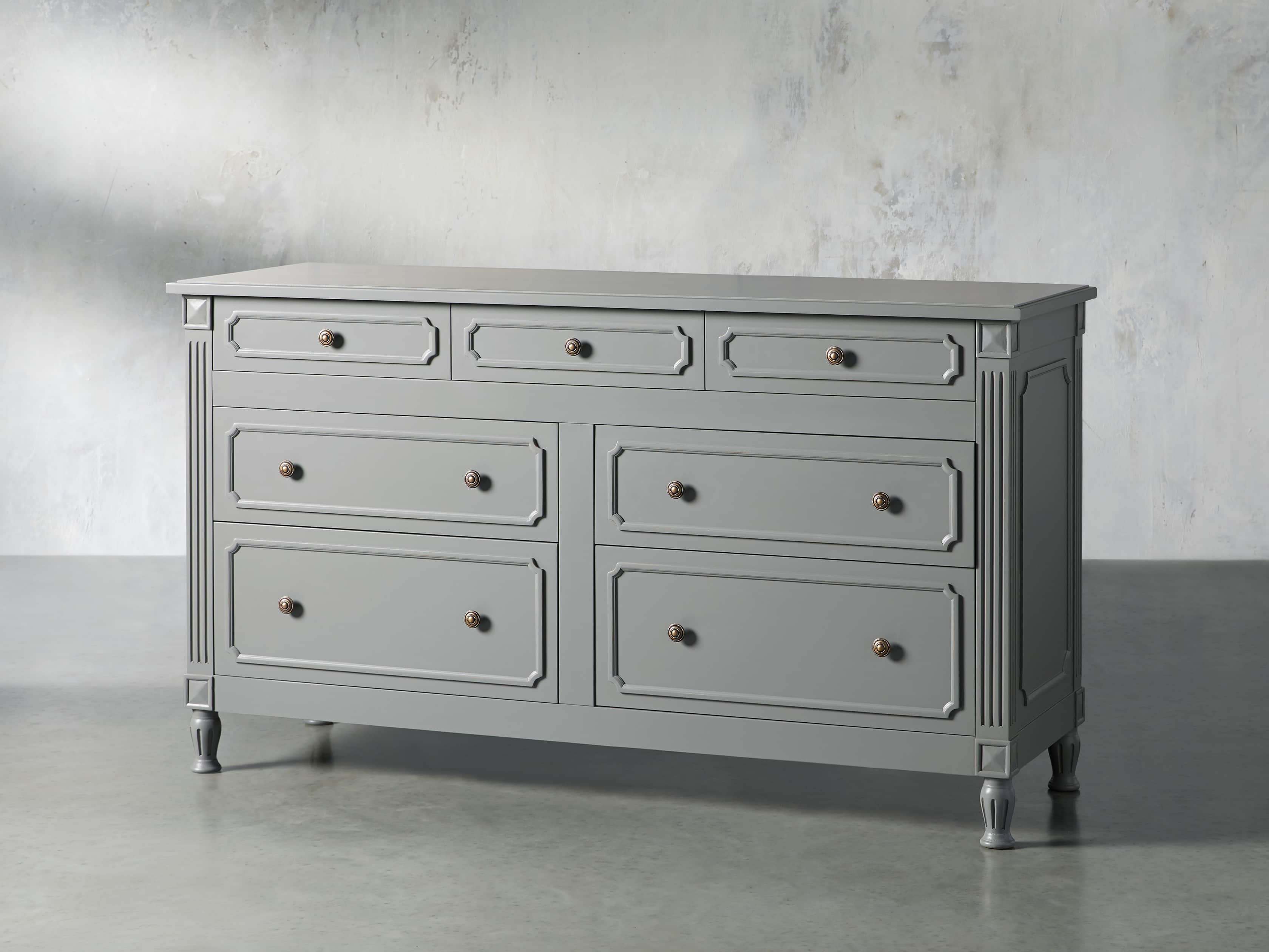 Evelyn 7 Drawer Dresser in Stratus, slide 2 of 9