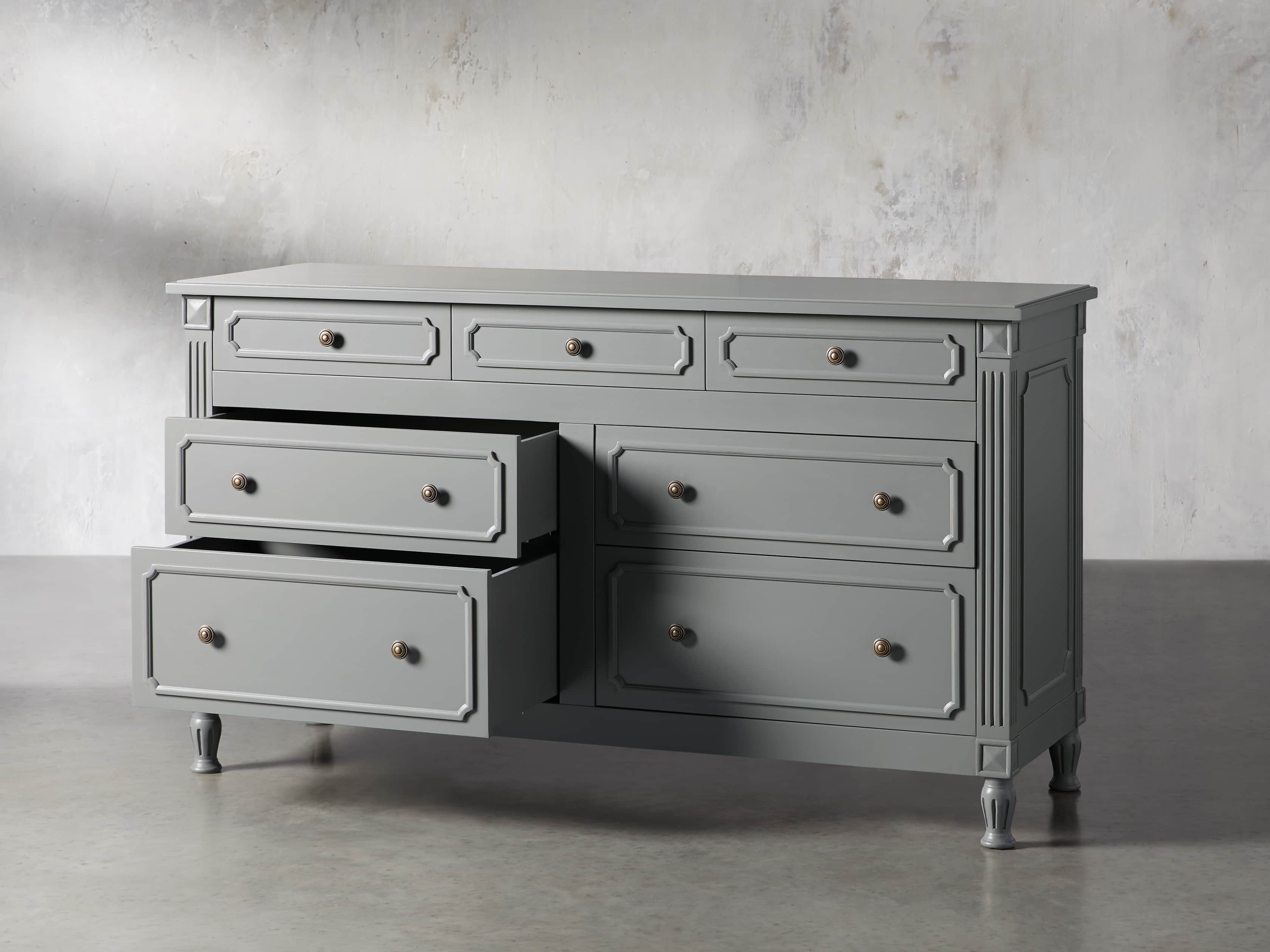 Evelyn 7 Drawer Dresser in Stratus, slide 3 of 9