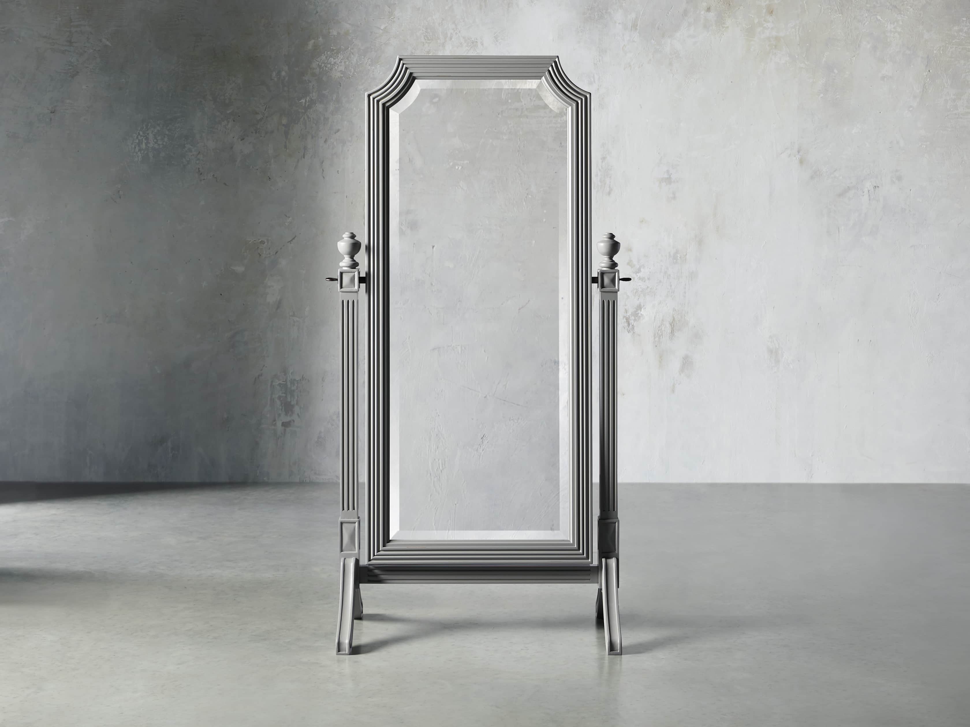Evelyn Cheval Mirror in Stratus, slide 1 of 7