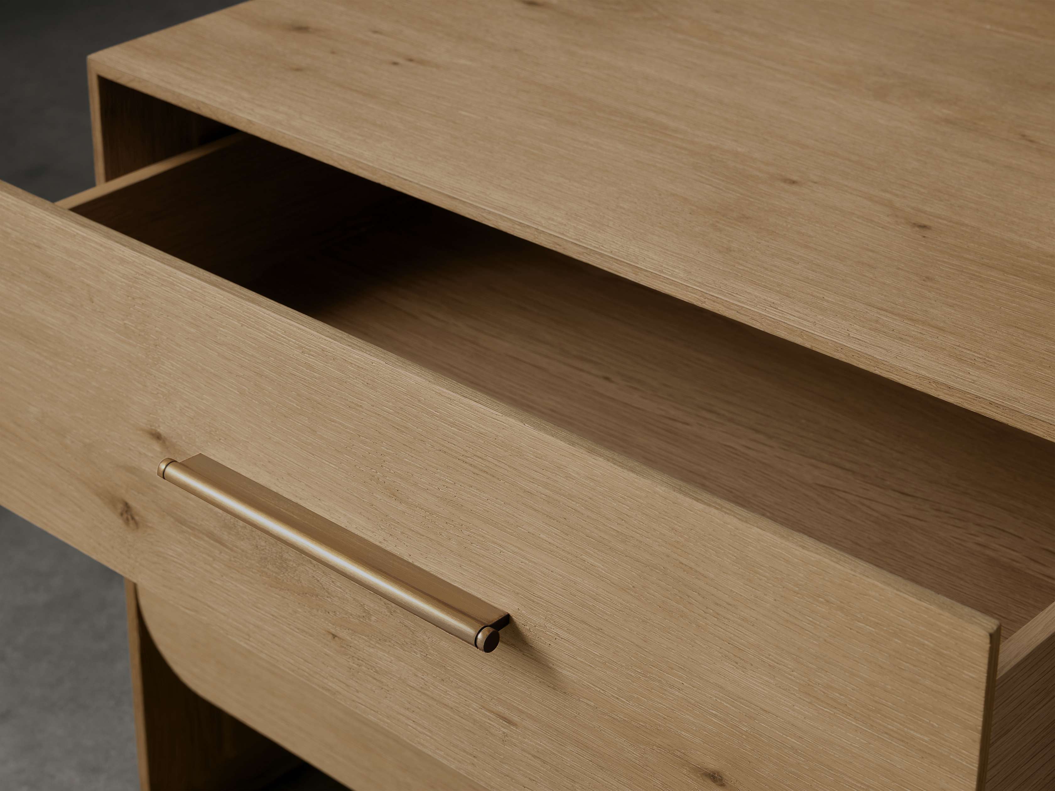 Felton Closed Nightstand in Honey
