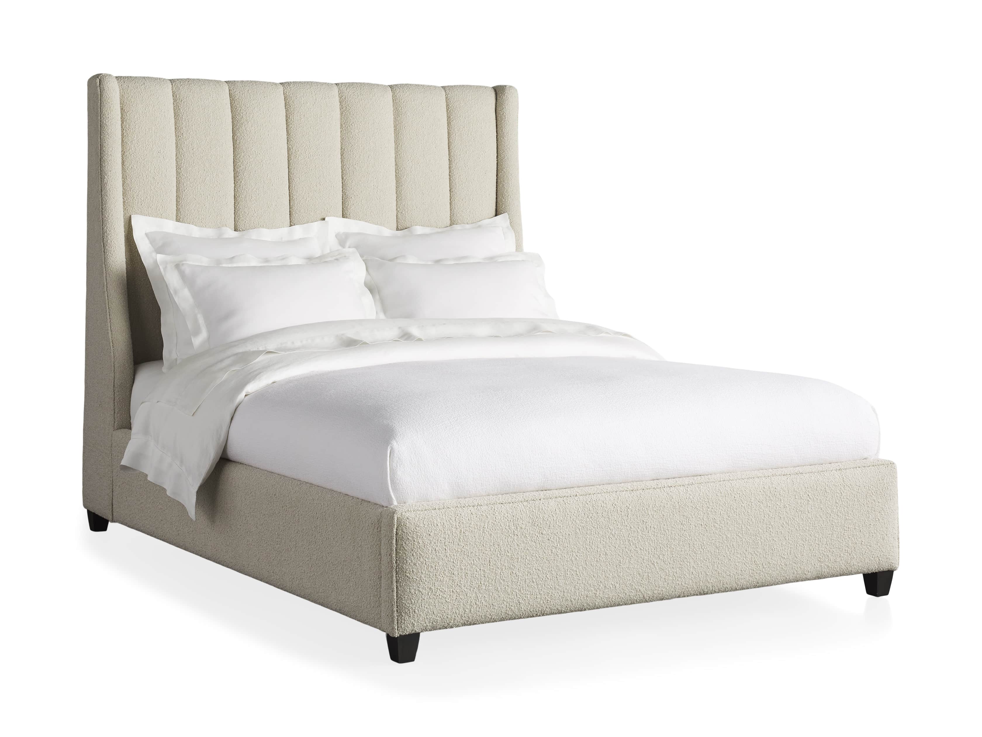 Hayworth Queen Bed in Burbank Sand, slide 6 of 7