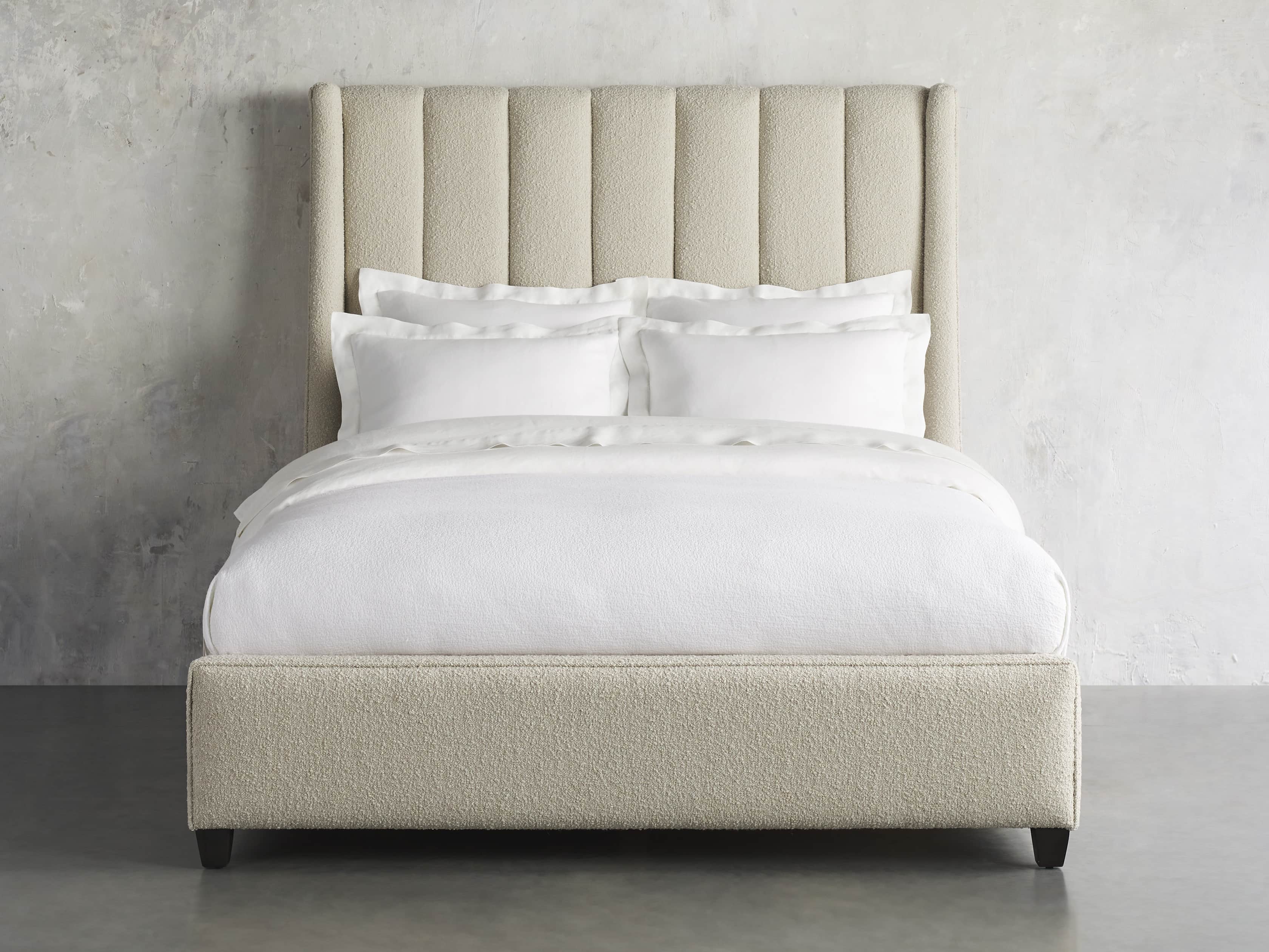 Hayworth Queen Bed in Burbank Sand, slide 3 of 7