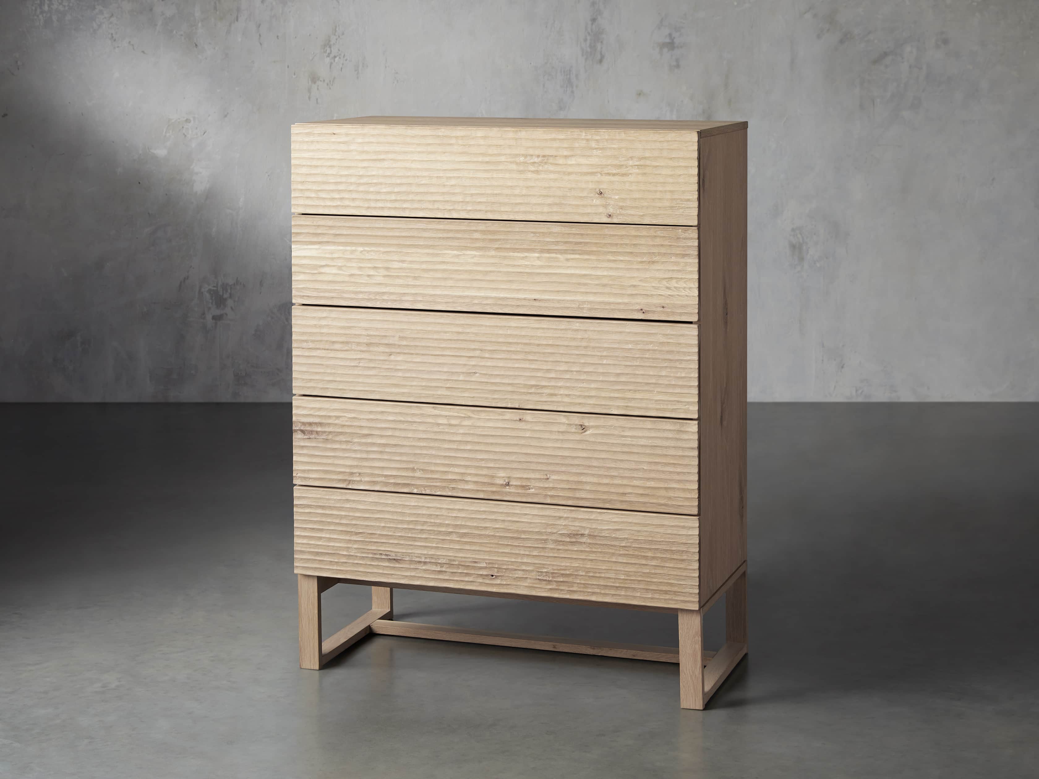Lawson 38" Tall Dresser in White Wash