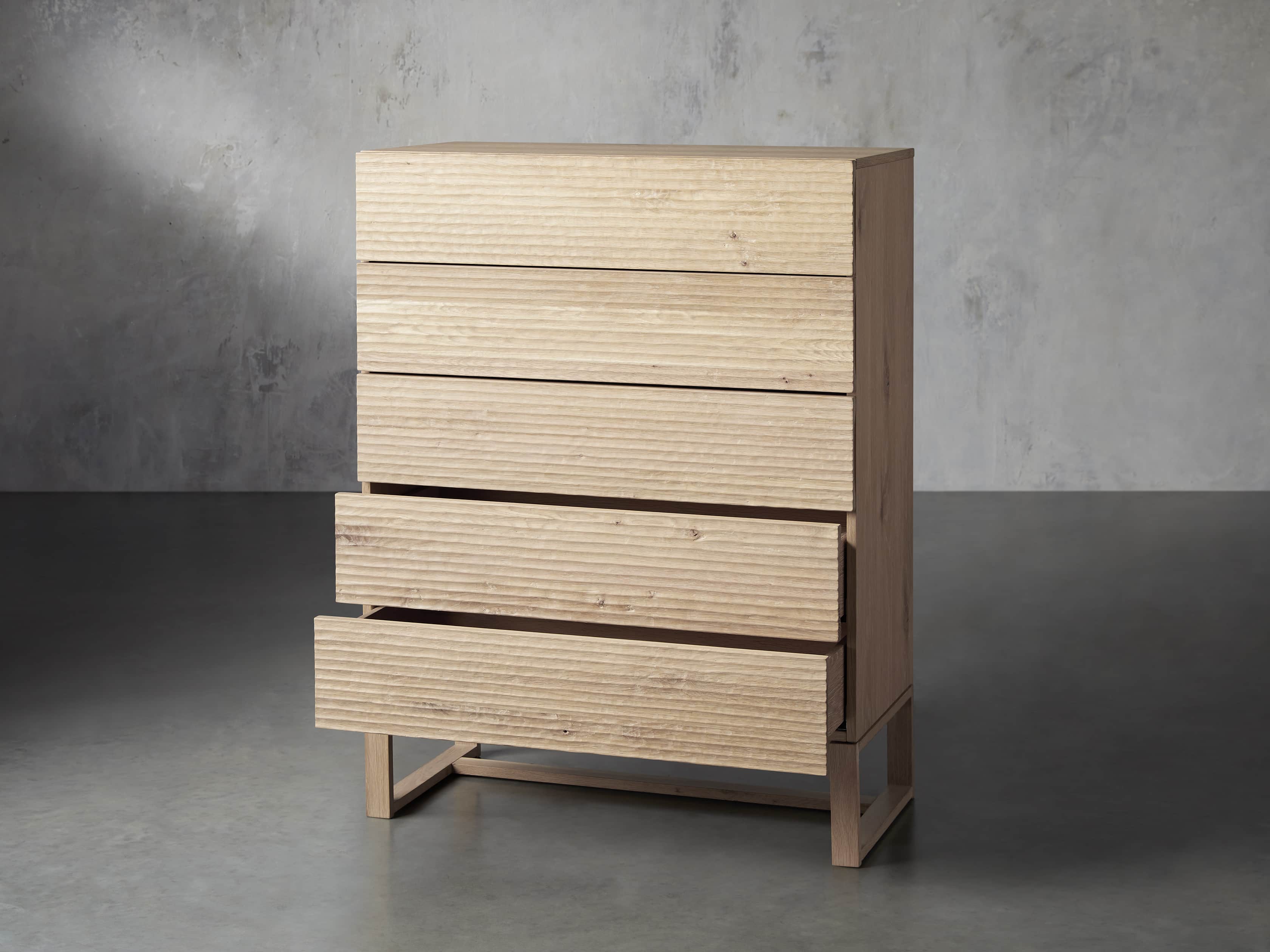 Lawson 38" Tall Dresser in White Wash