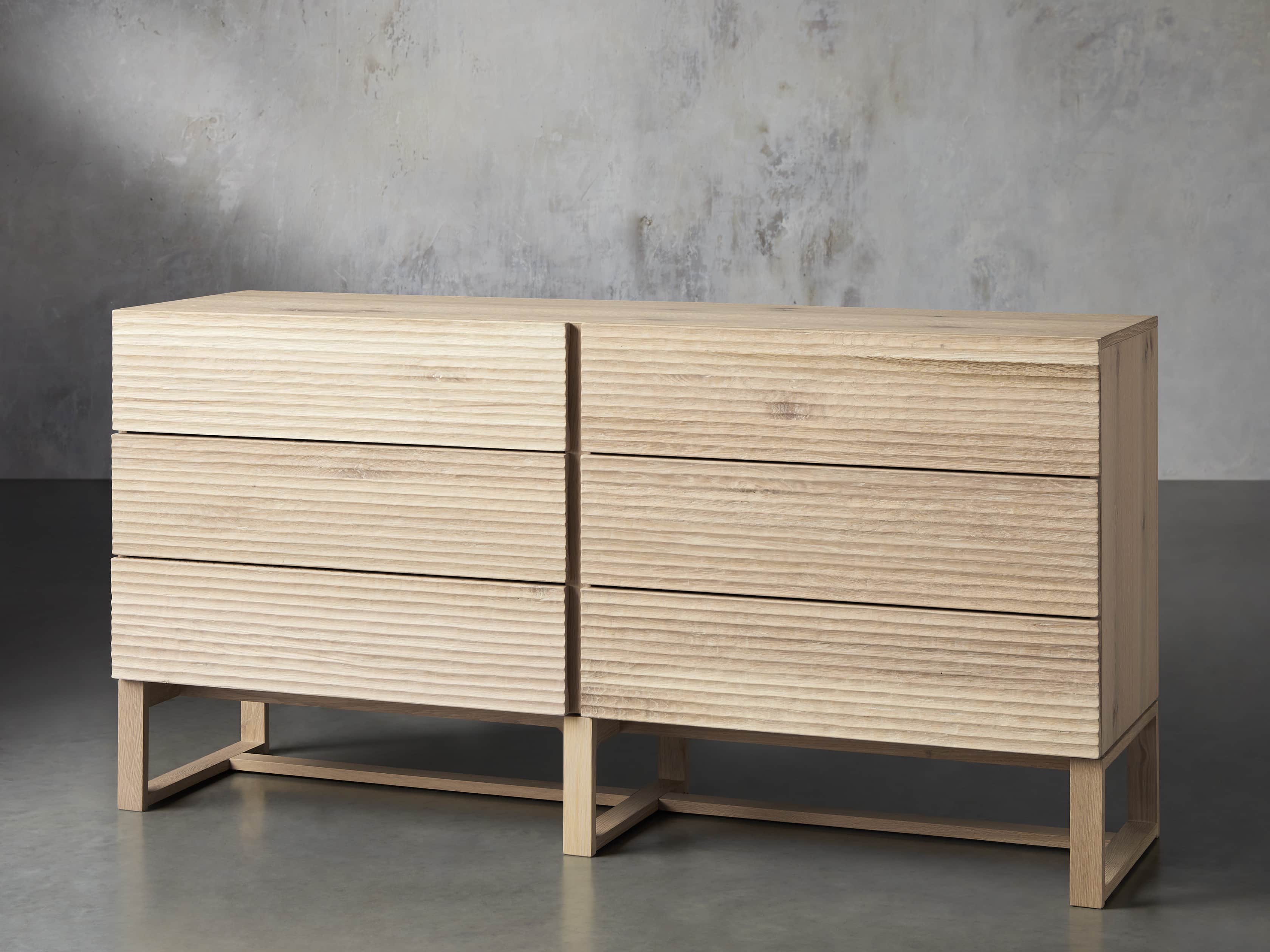 Lawson 67" Wide Dresser in White Wash