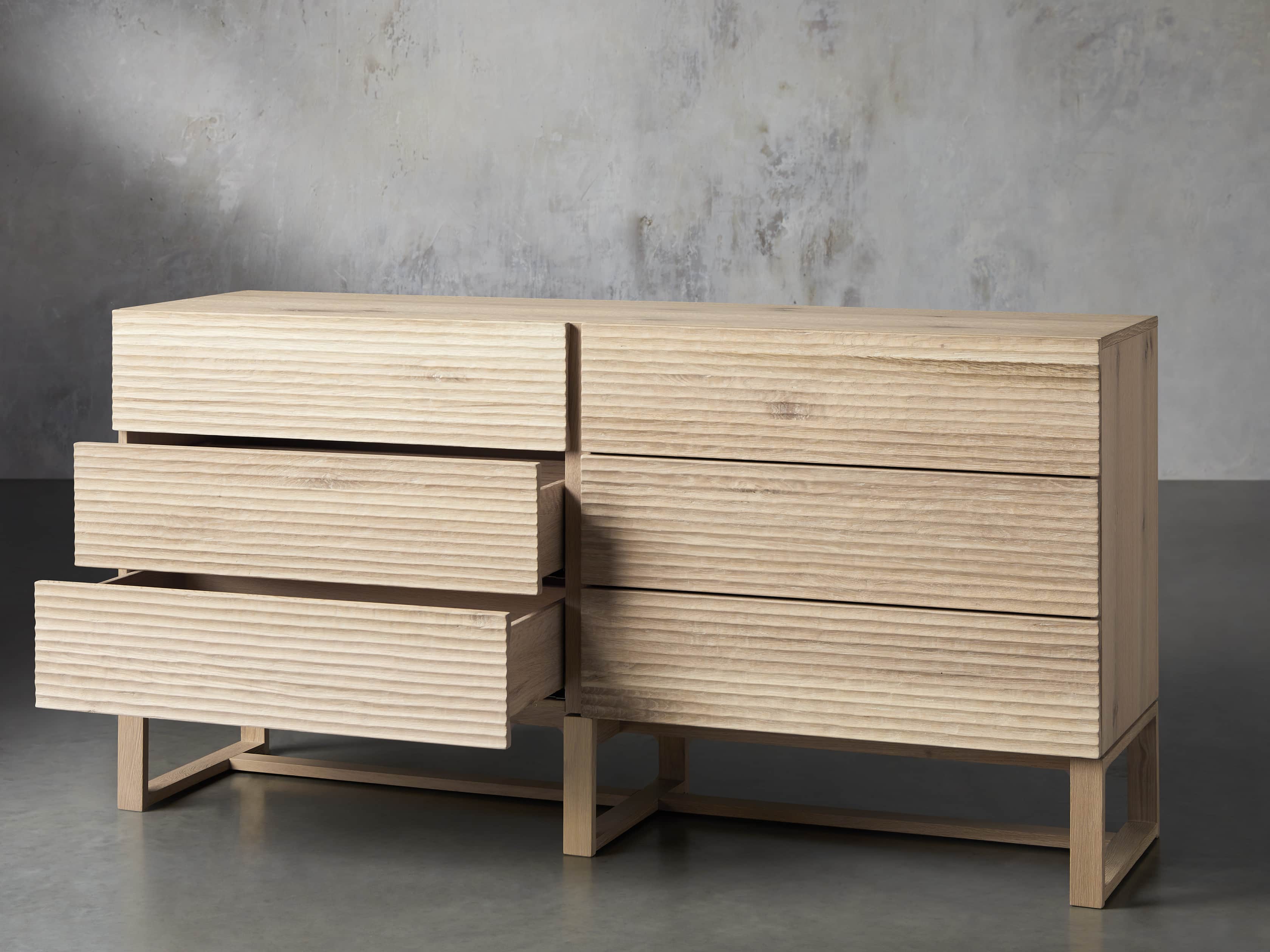 Lawson 67" Wide Dresser in White Wash