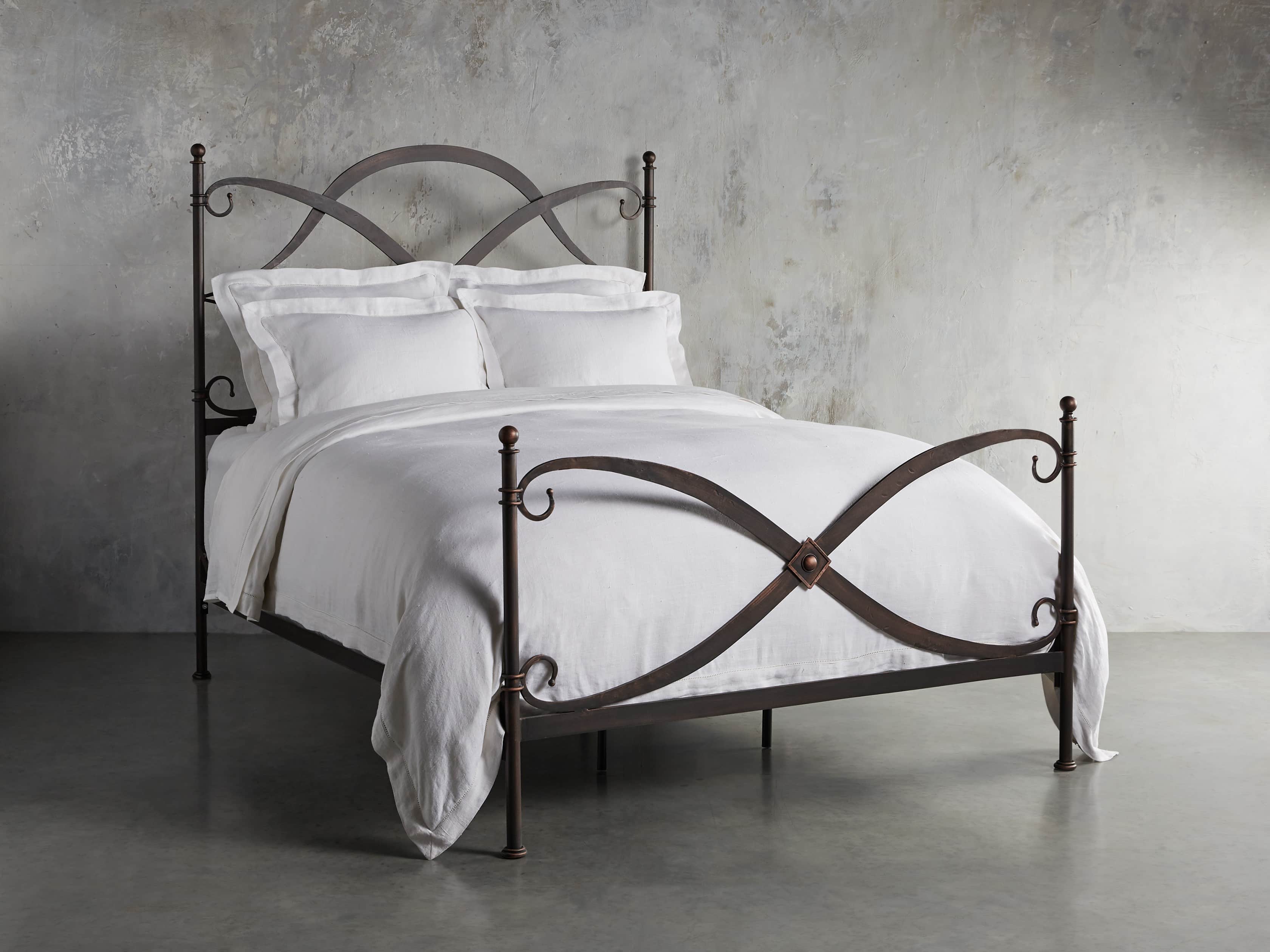 St Lucia 63" King Iron Bed In Rust, slide 1 of 7