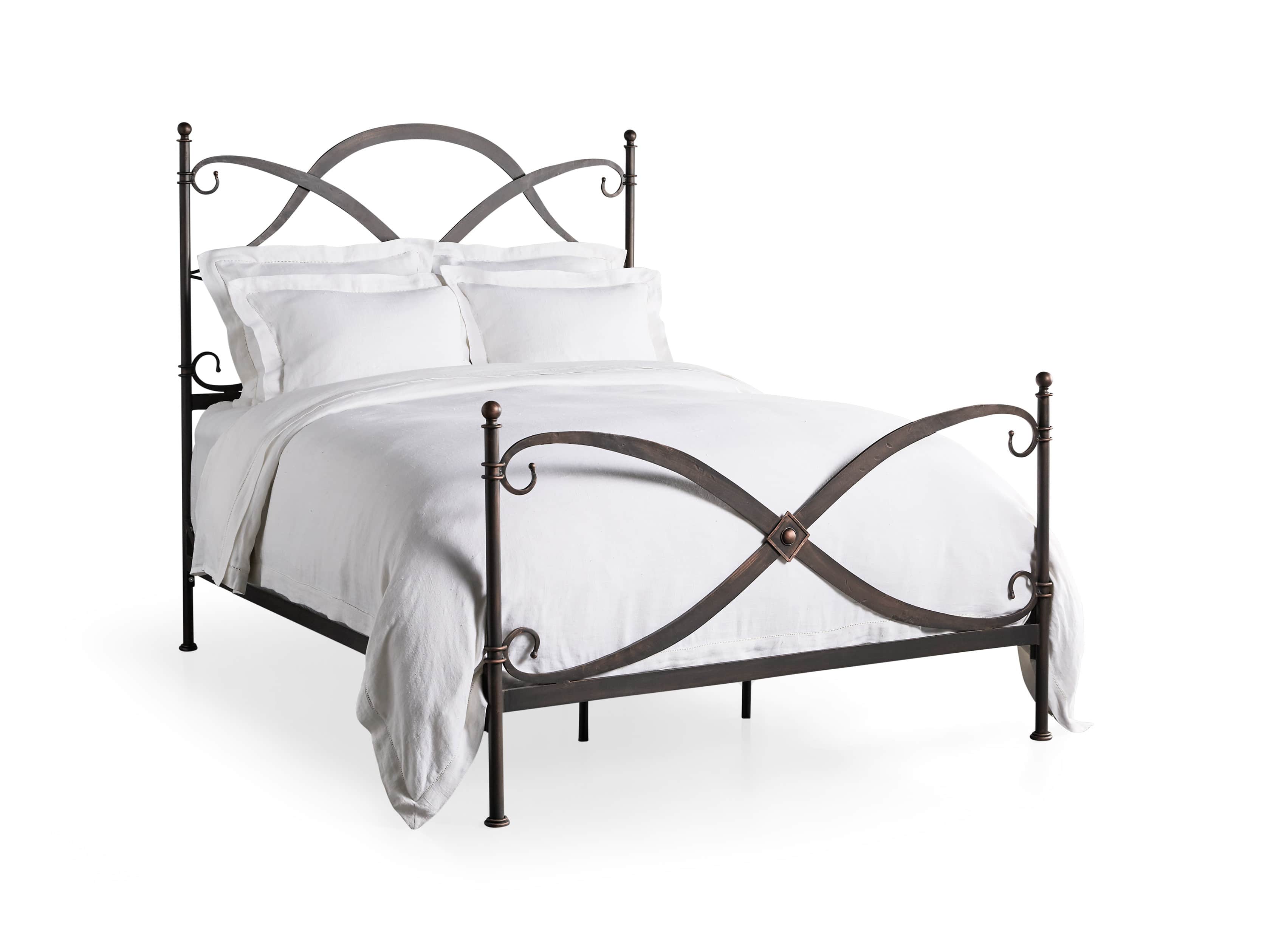 St Lucia Bed Arhaus, Rod Iron Queen Bed