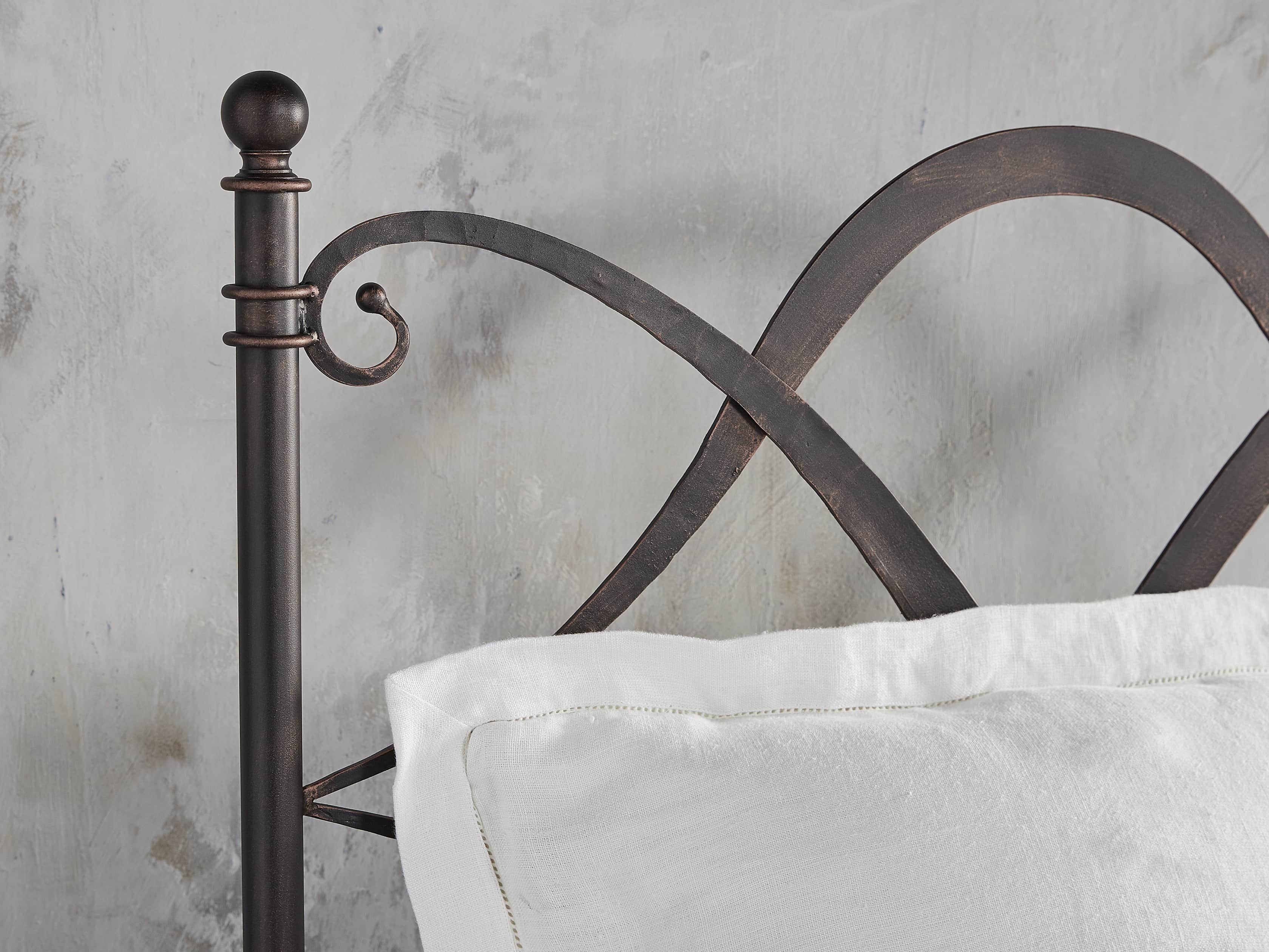 St Lucia 63" Twin Iron Bed In Rust