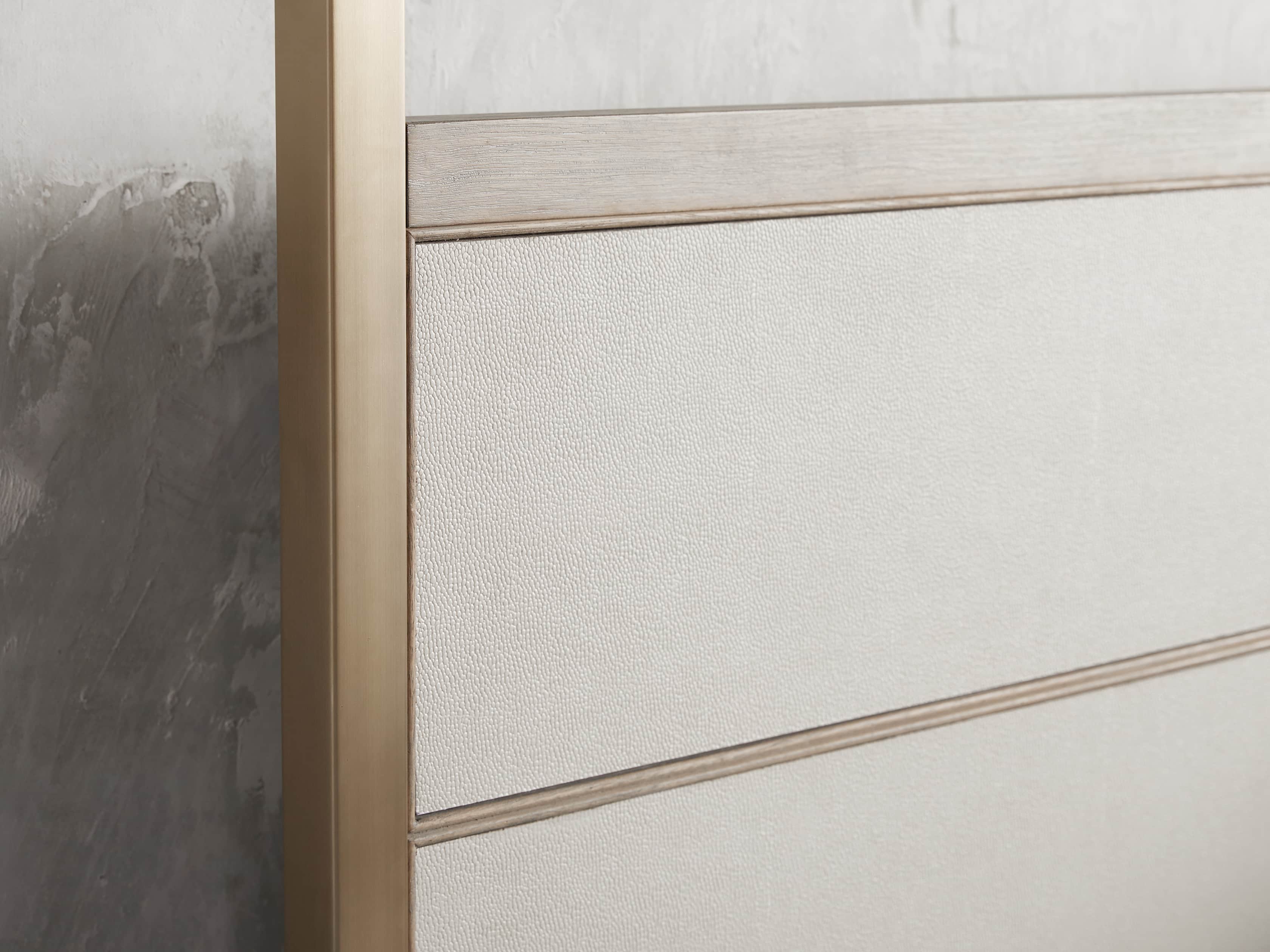 Malone 84" King Canopy Bed in Shagreen Bone, slide 5 of 7