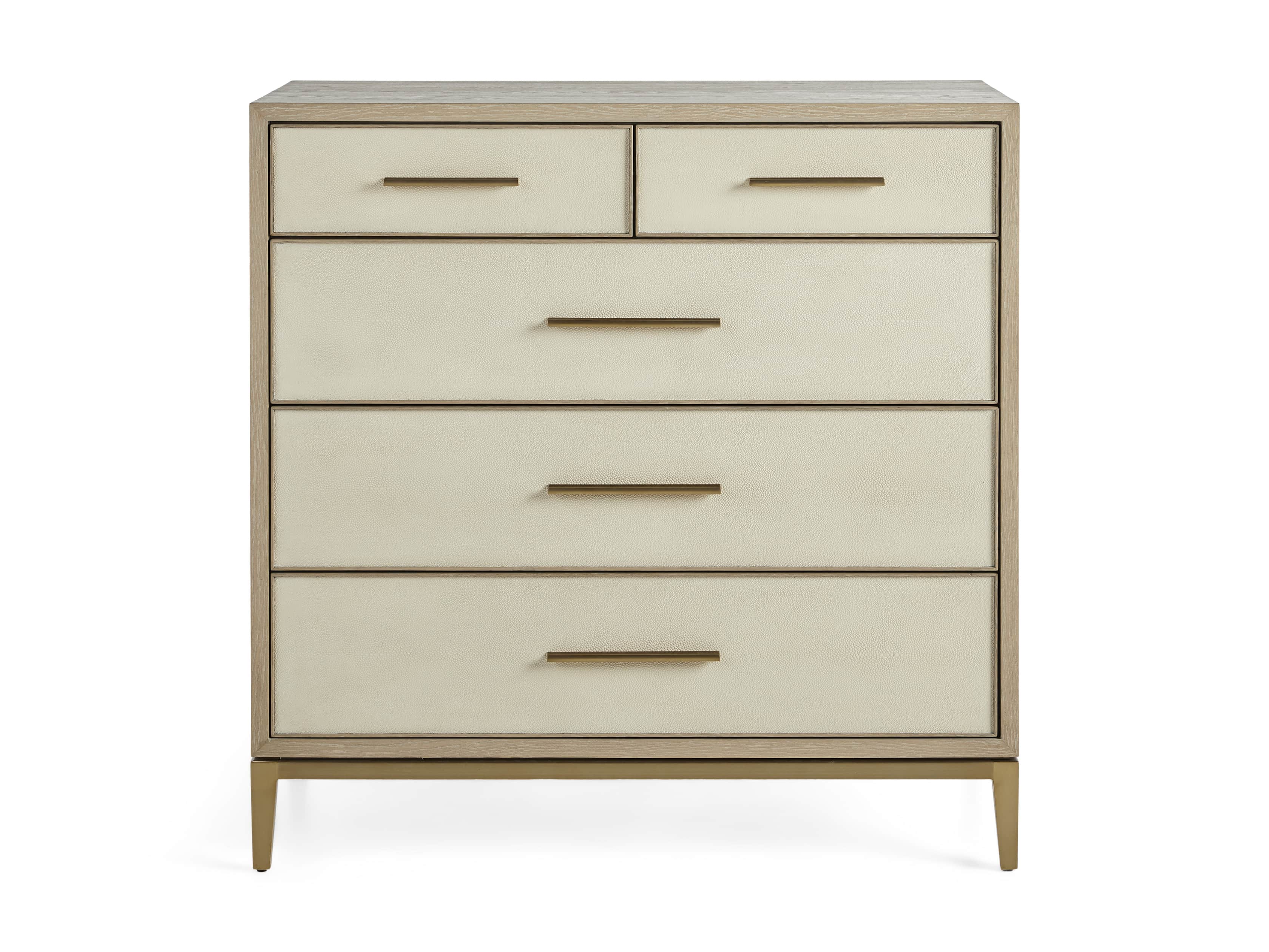 Malone Two Over Three Drawer Dresser in Bone, slide 7 of 8