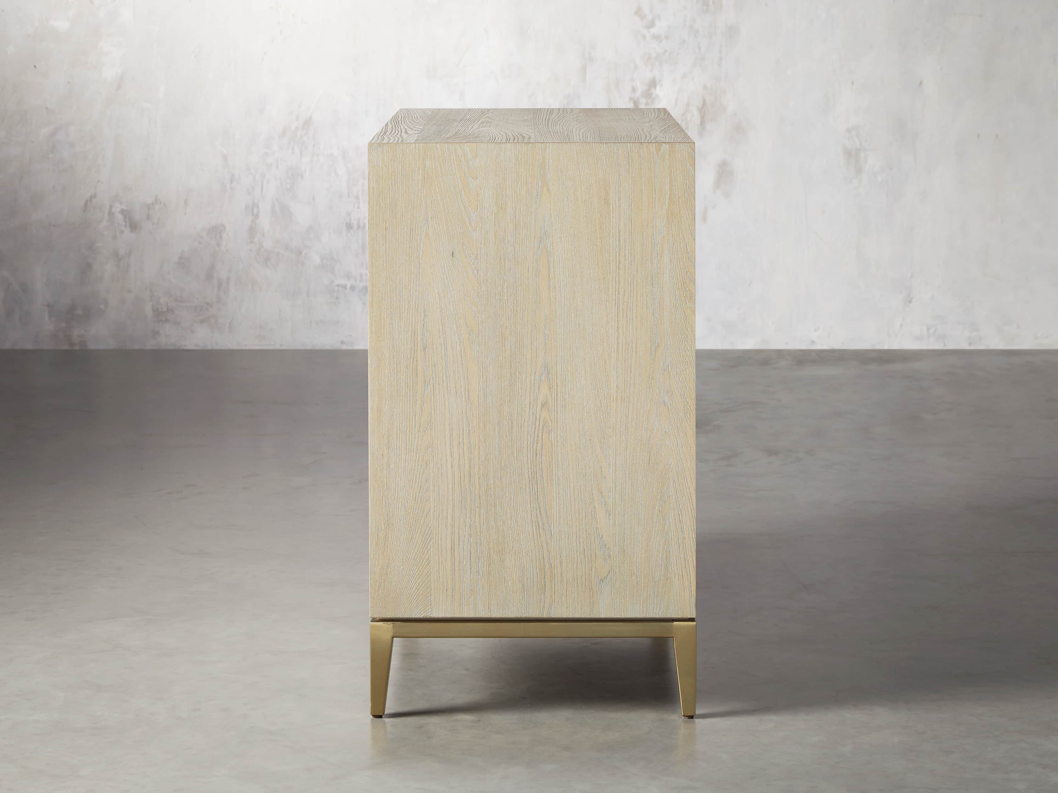 Malone 36" 3 Drawer Chest in Shagreen Bone, slide 4 of 9