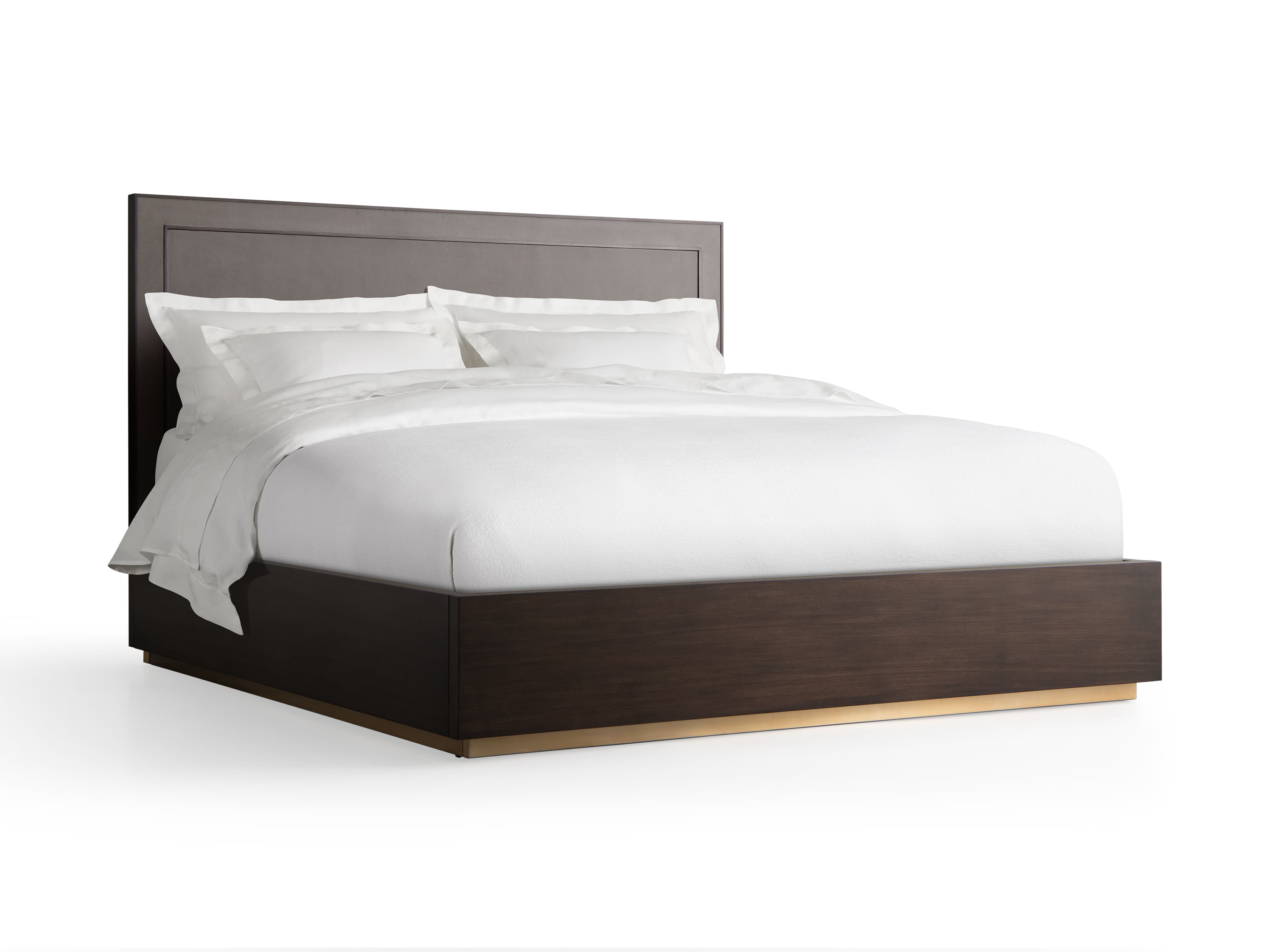 Malone Plinth Bed in Sparrow