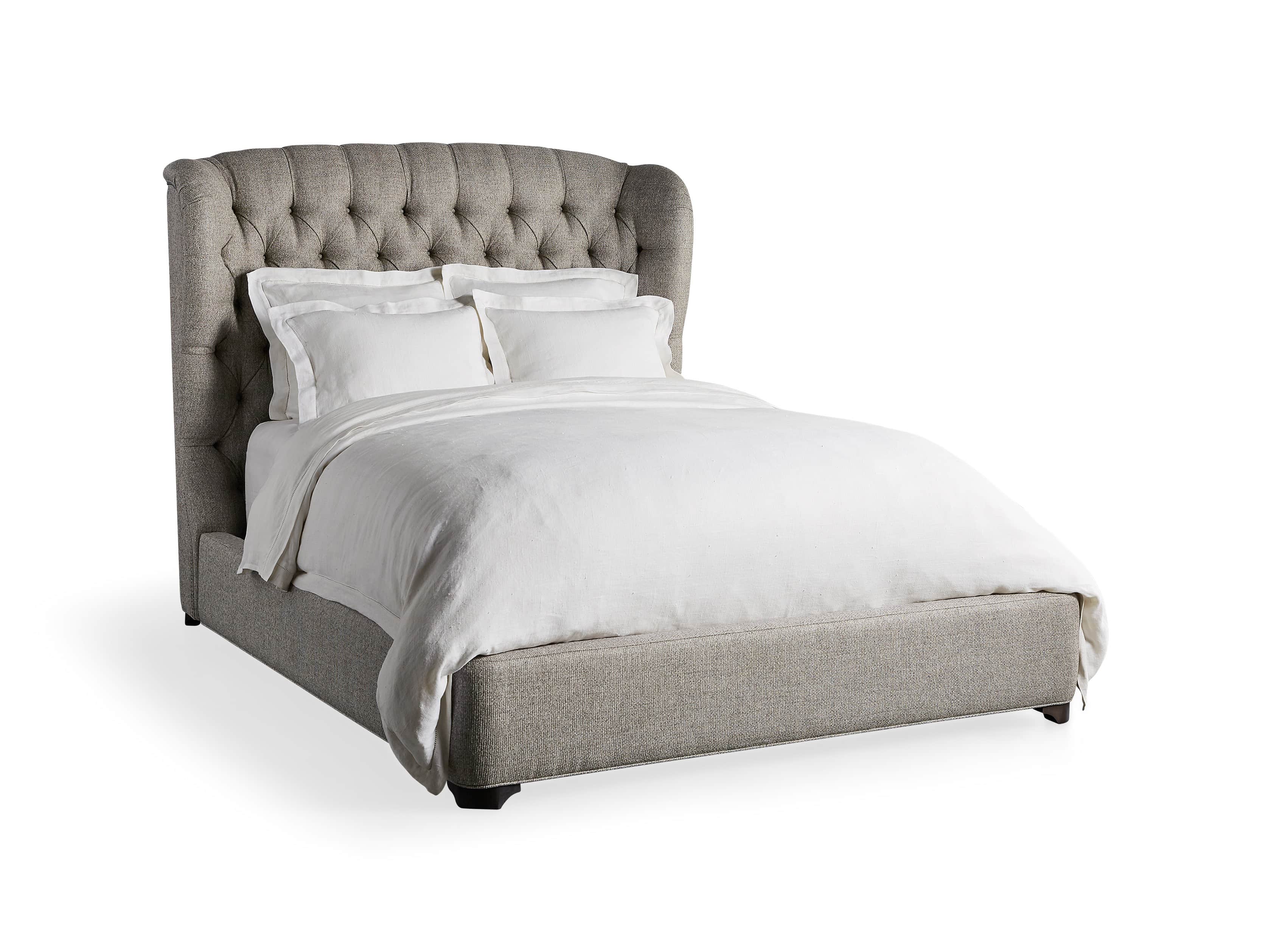 Mariah Tufted Bed in Taft Pewter Arhaus Furniture