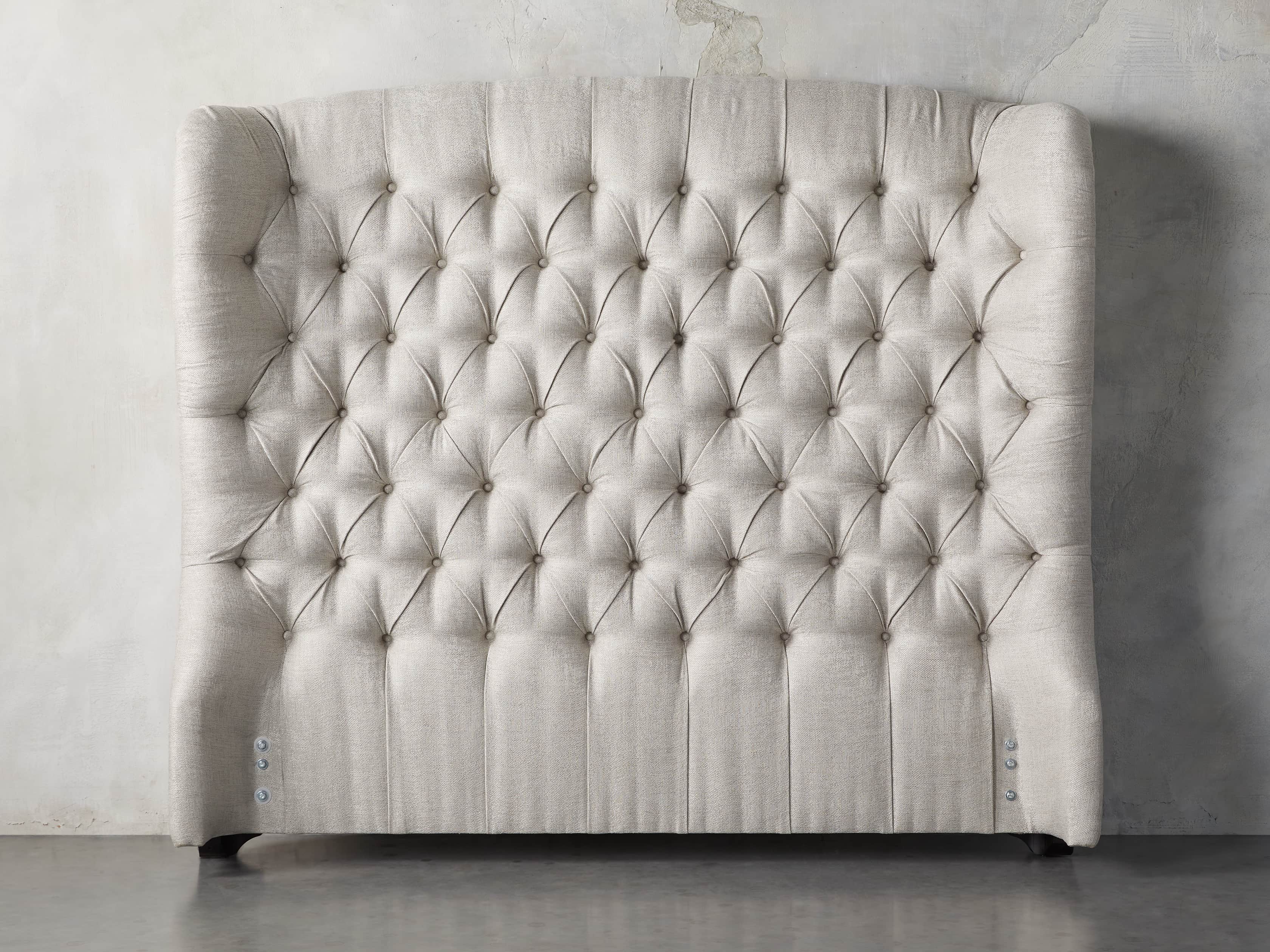 Mariah 64" Upholstered Tufted King Headboard with Metal Frame, slide 2 of 5