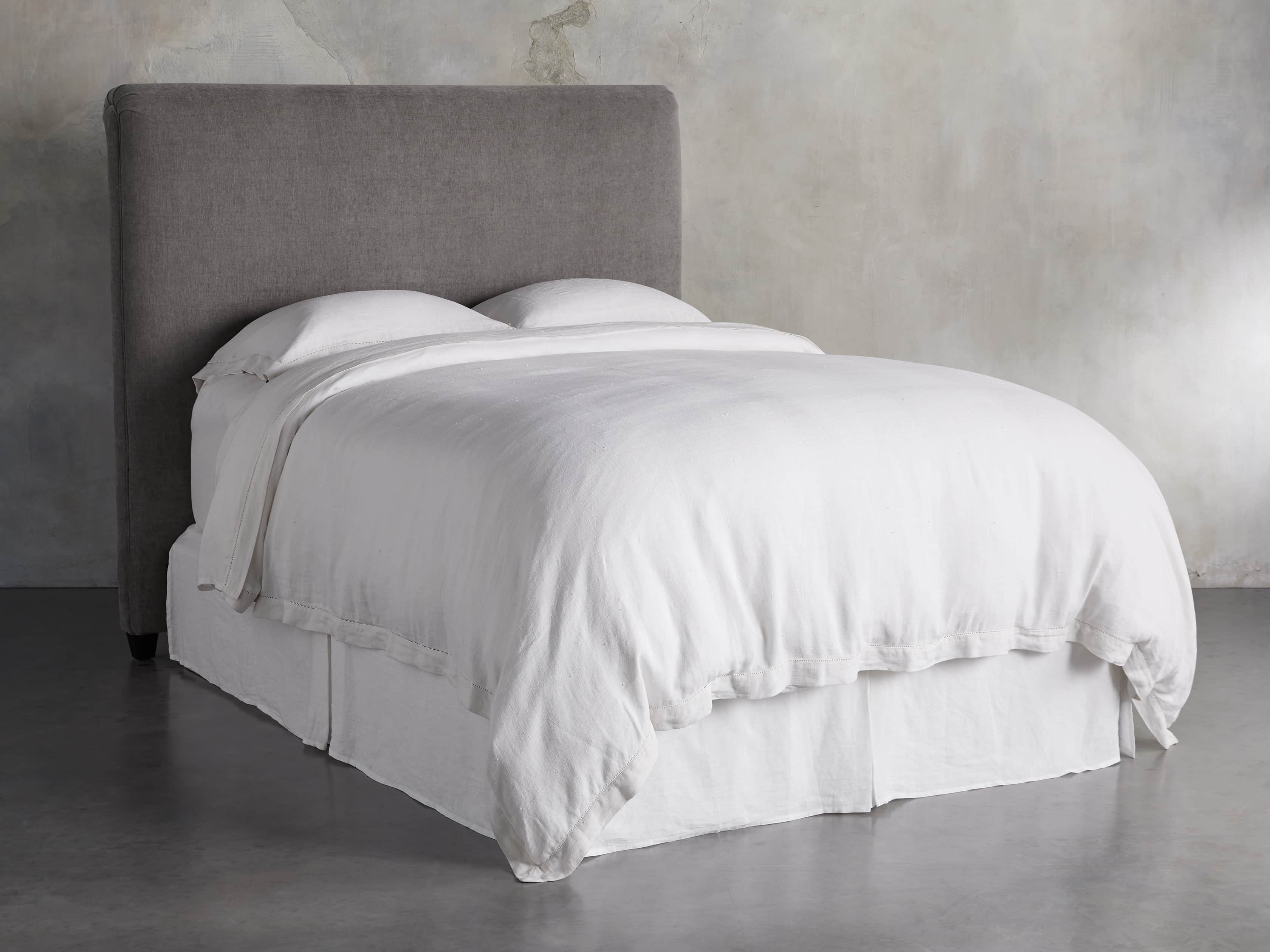 Nolan Queen Upholstered Tufted Headboard in Dayo Cement, slide 3 of 4