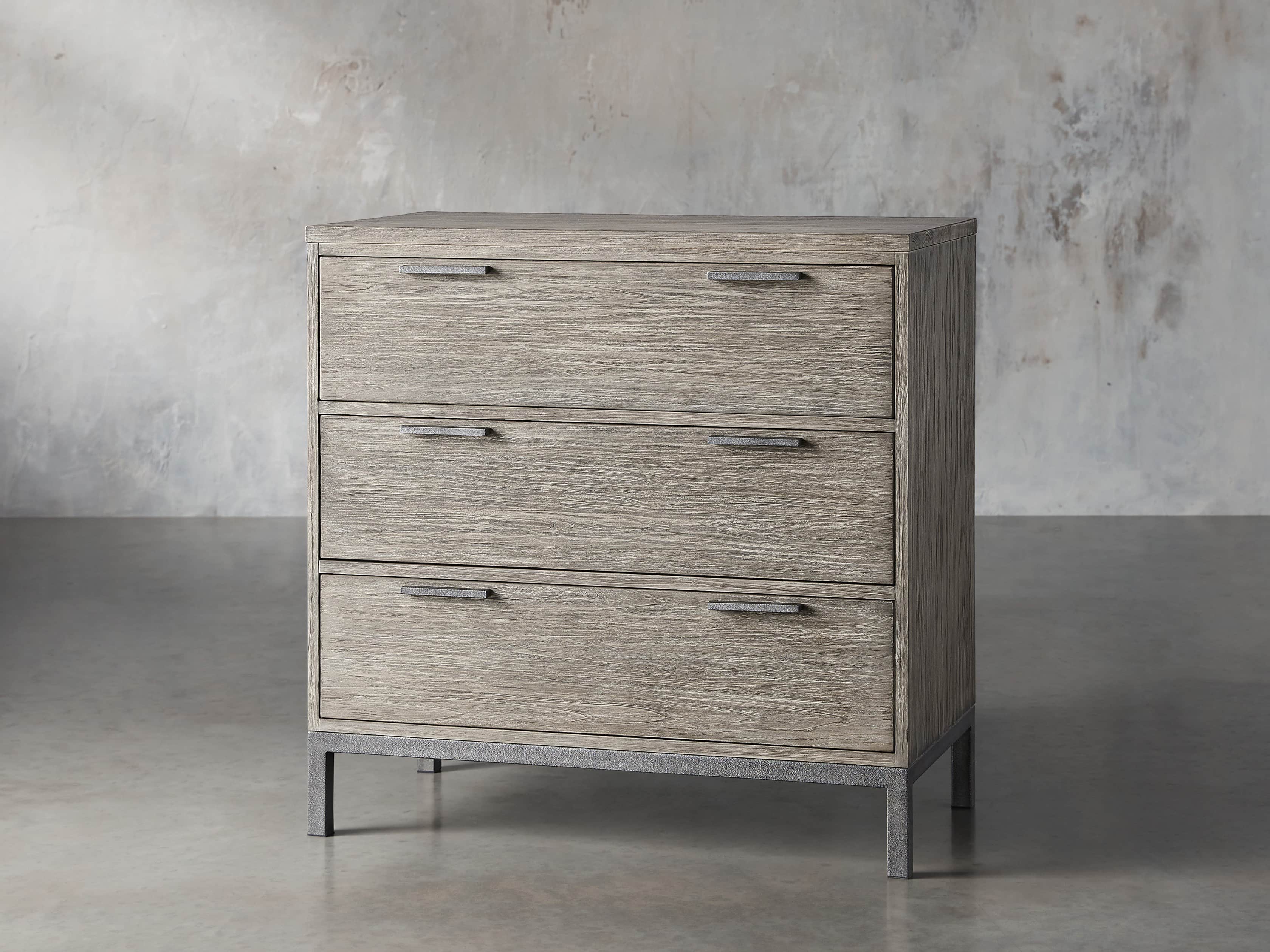 Palmer 3 Drawer Dresser in Stone on Ash