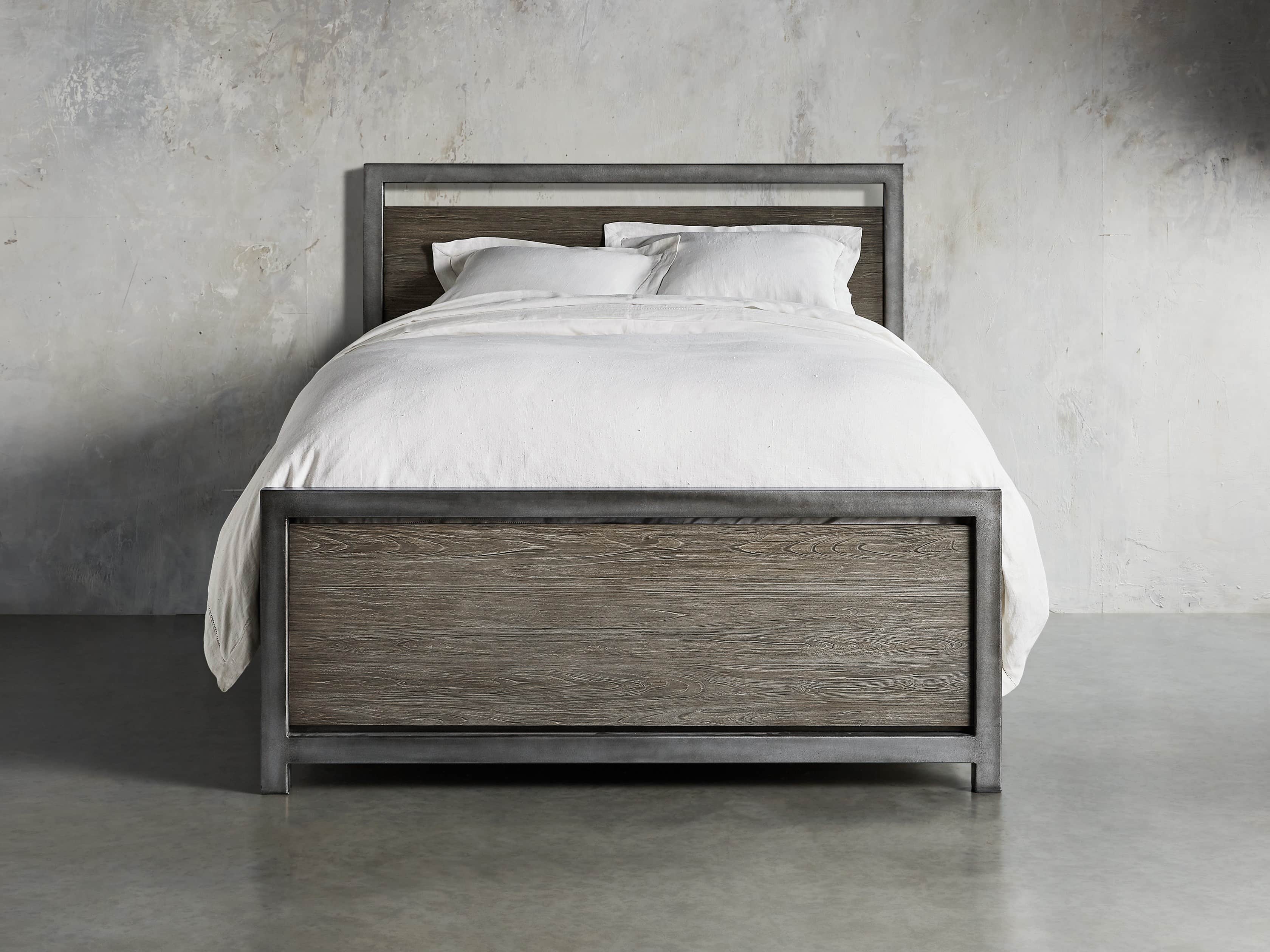 Palmer 54" Storage King Bed in Stone on Ash