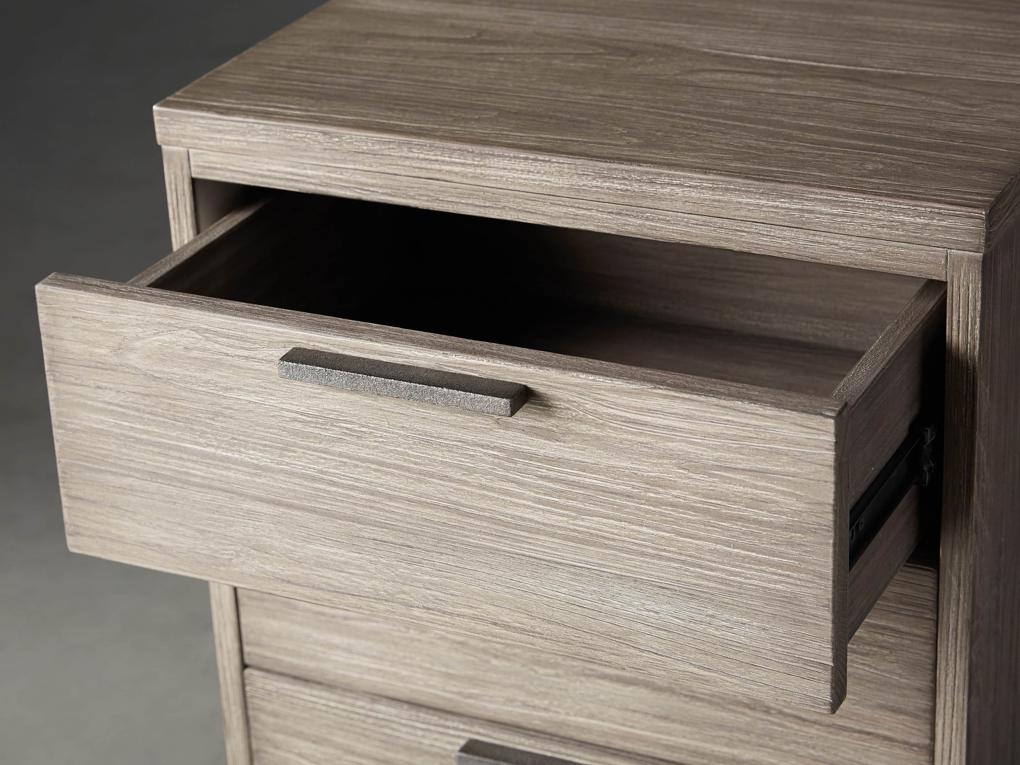 Palmer 19" Nightstand in Stone on Ash