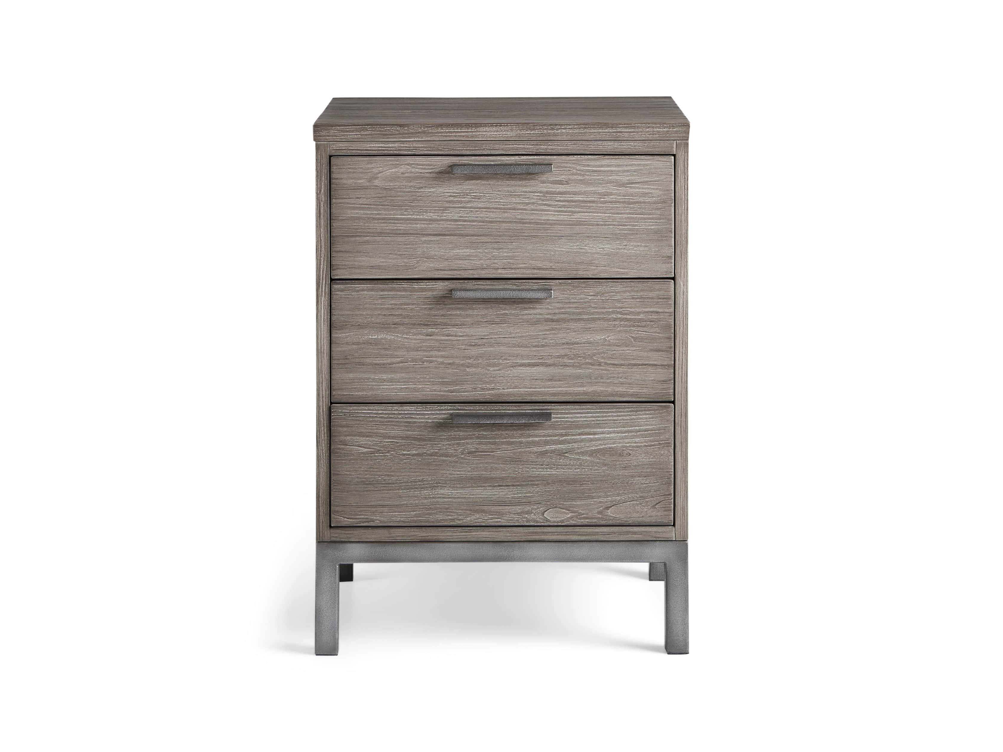 Palmer 19" Nightstand in Stone on Ash
