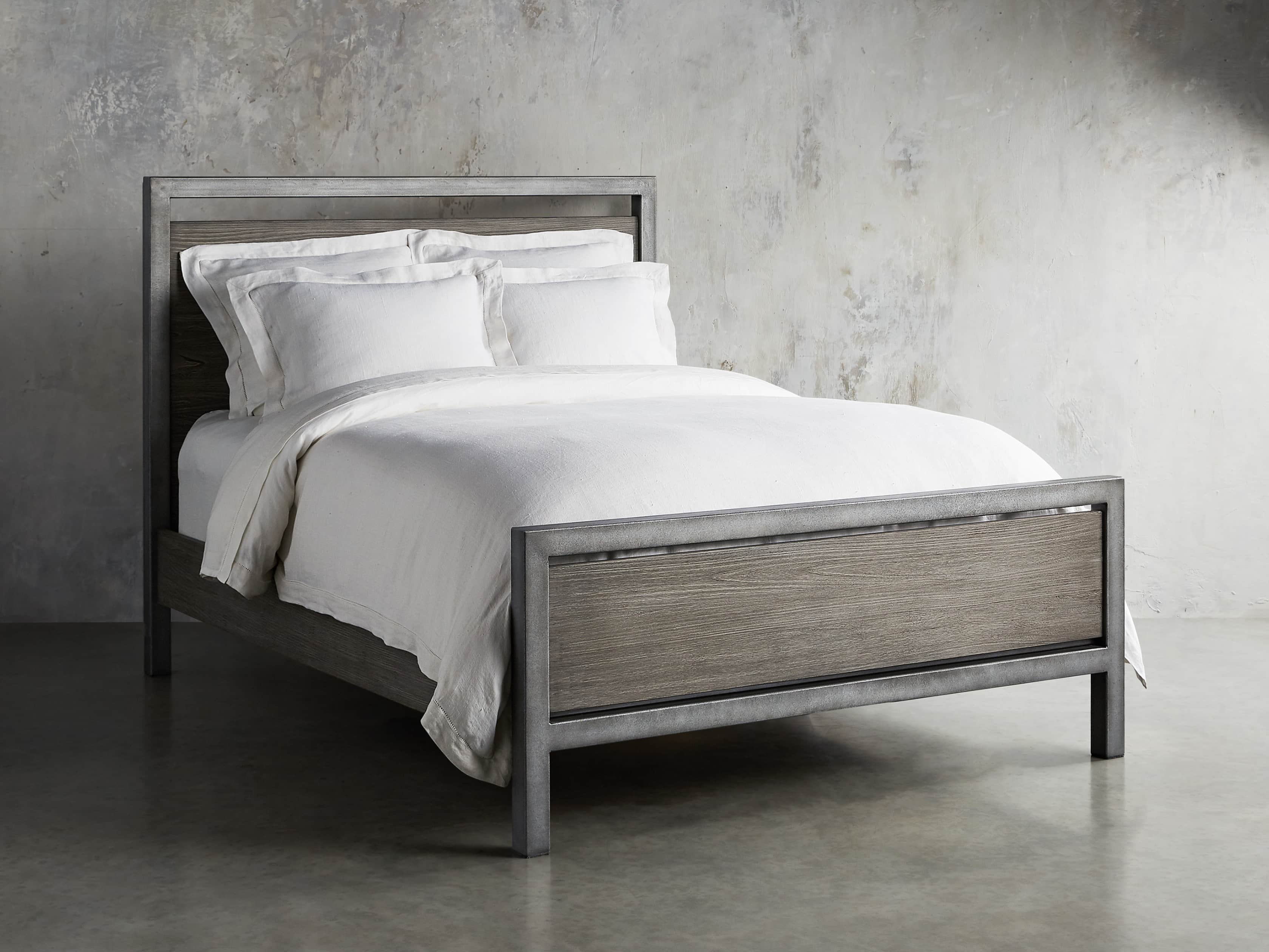 Palmer 54" Queen Bed in Stone on Ash