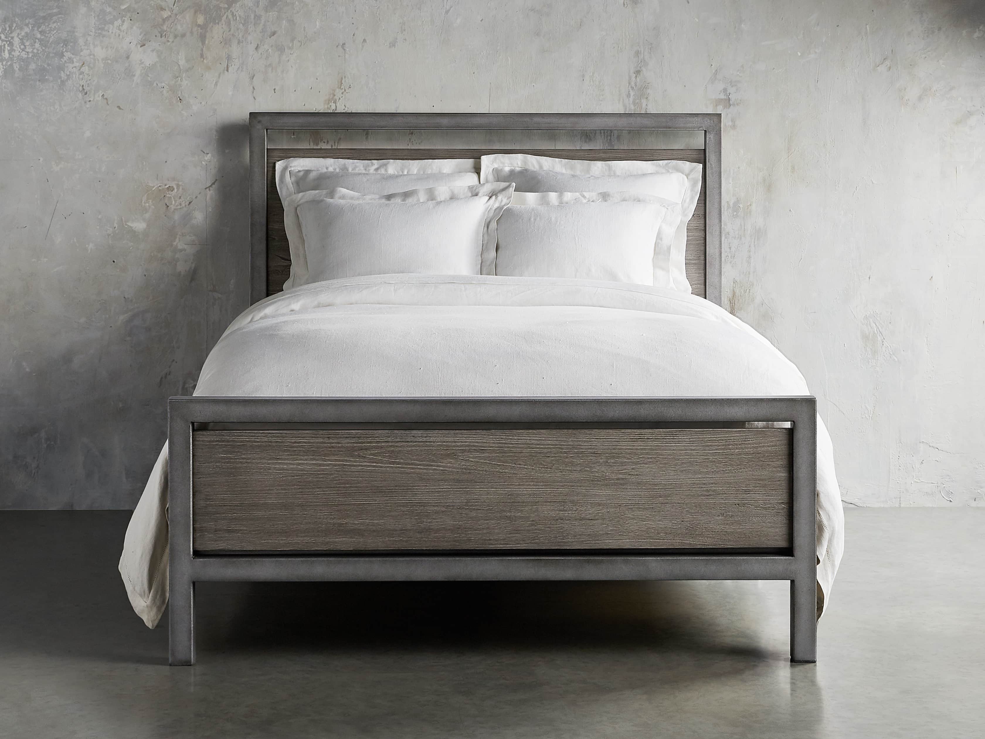 Palmer 54" Queen Bed in Stone on Ash