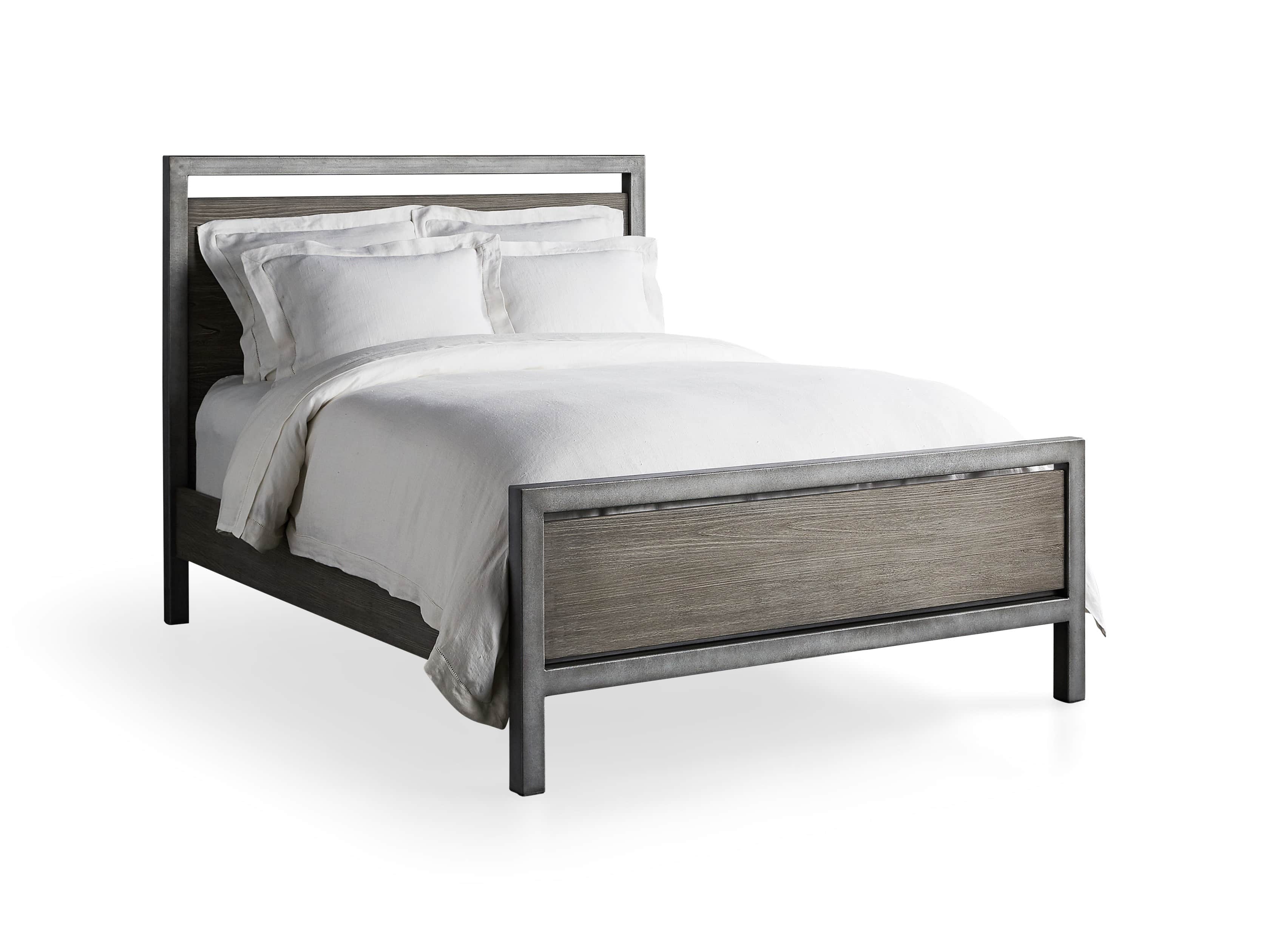 Palmer 54" Queen Bed in Stone on Ash