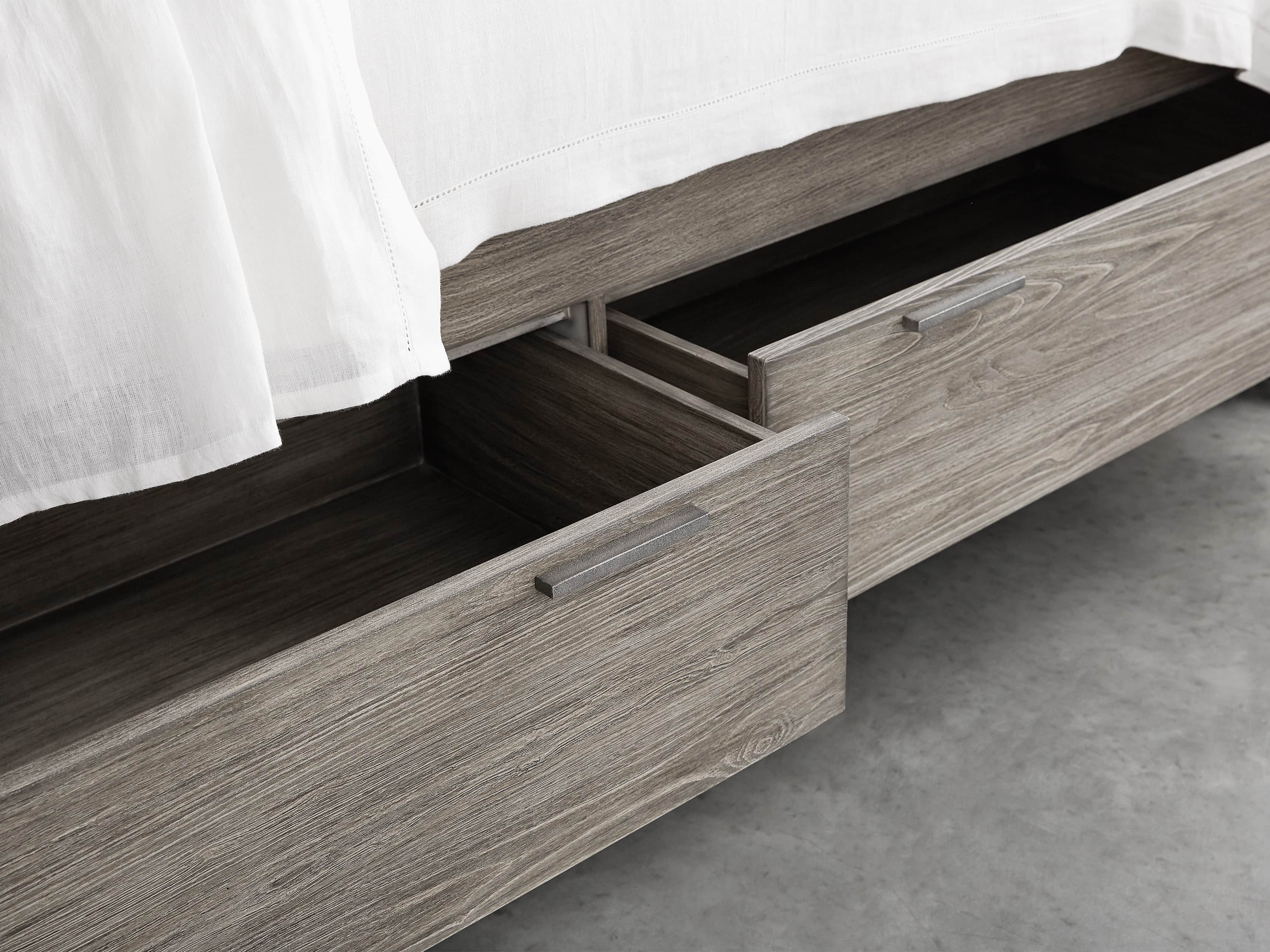 Palmer Queen Storage Bed in Stone on Ash, slide 6 of 10