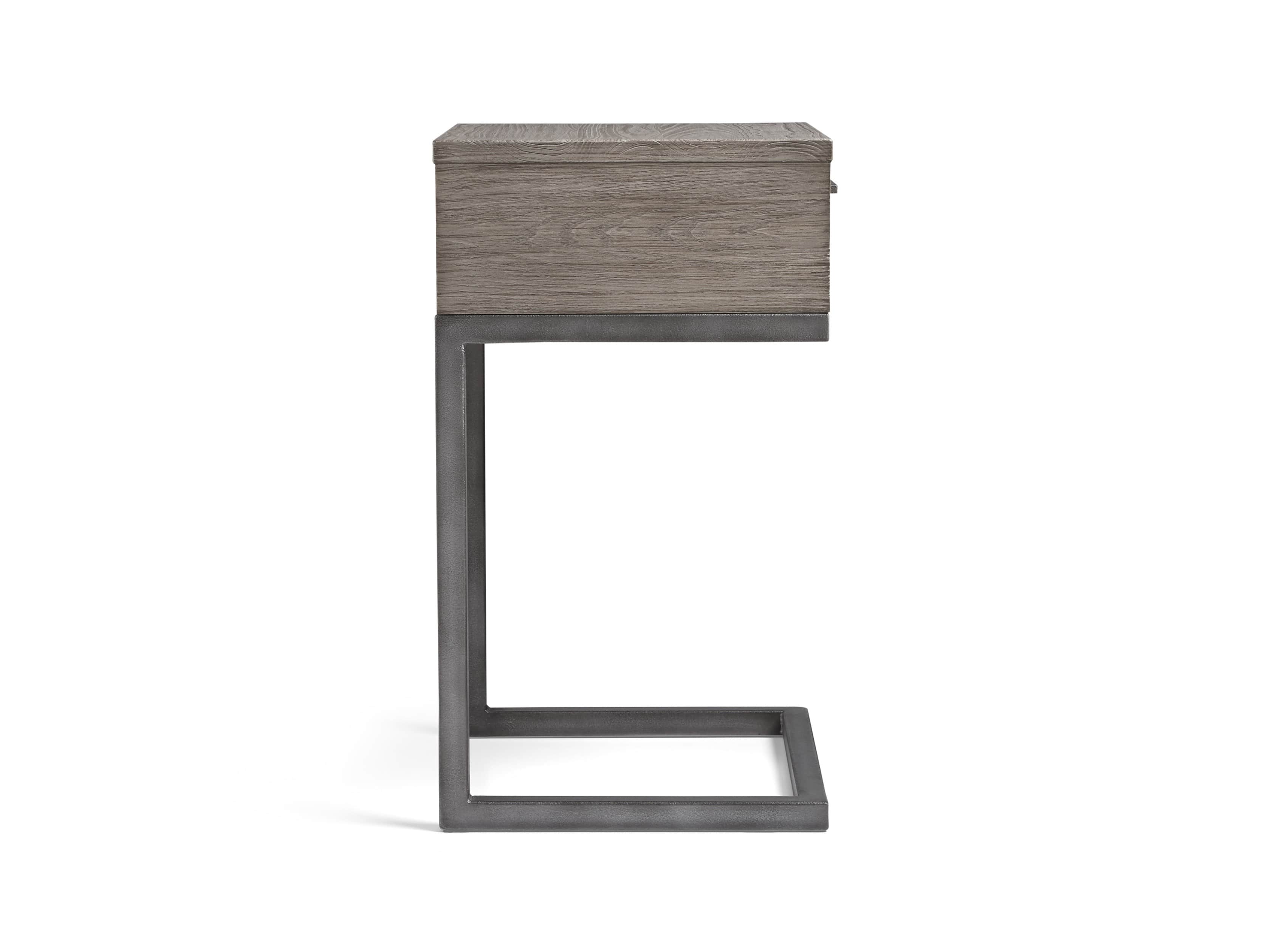 Palmer Storage Nightstand in Stone on Ash