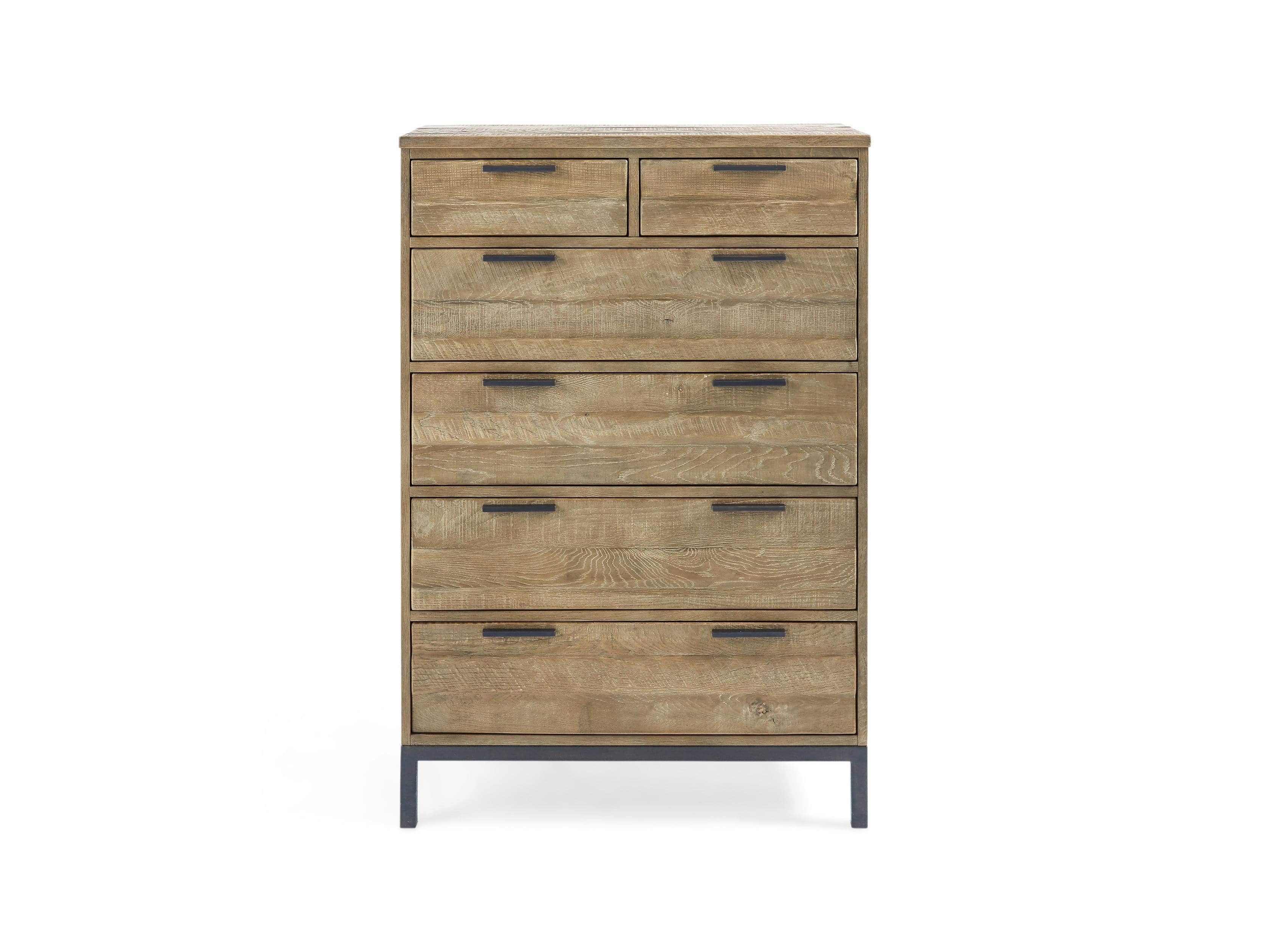 Palmer 2 Over 4 Drawer Dresser In Natural Oak