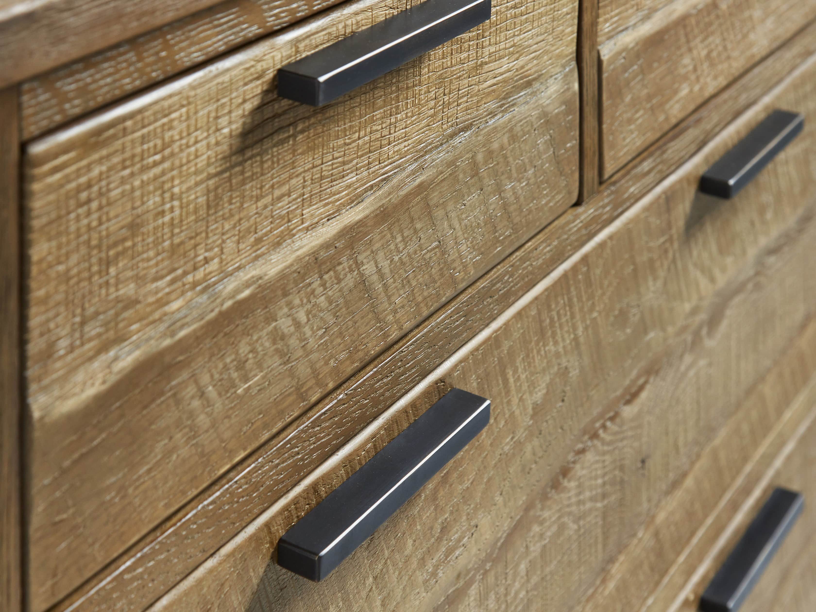 Palmer 2 Over 4 Drawer Dresser In Natural Oak