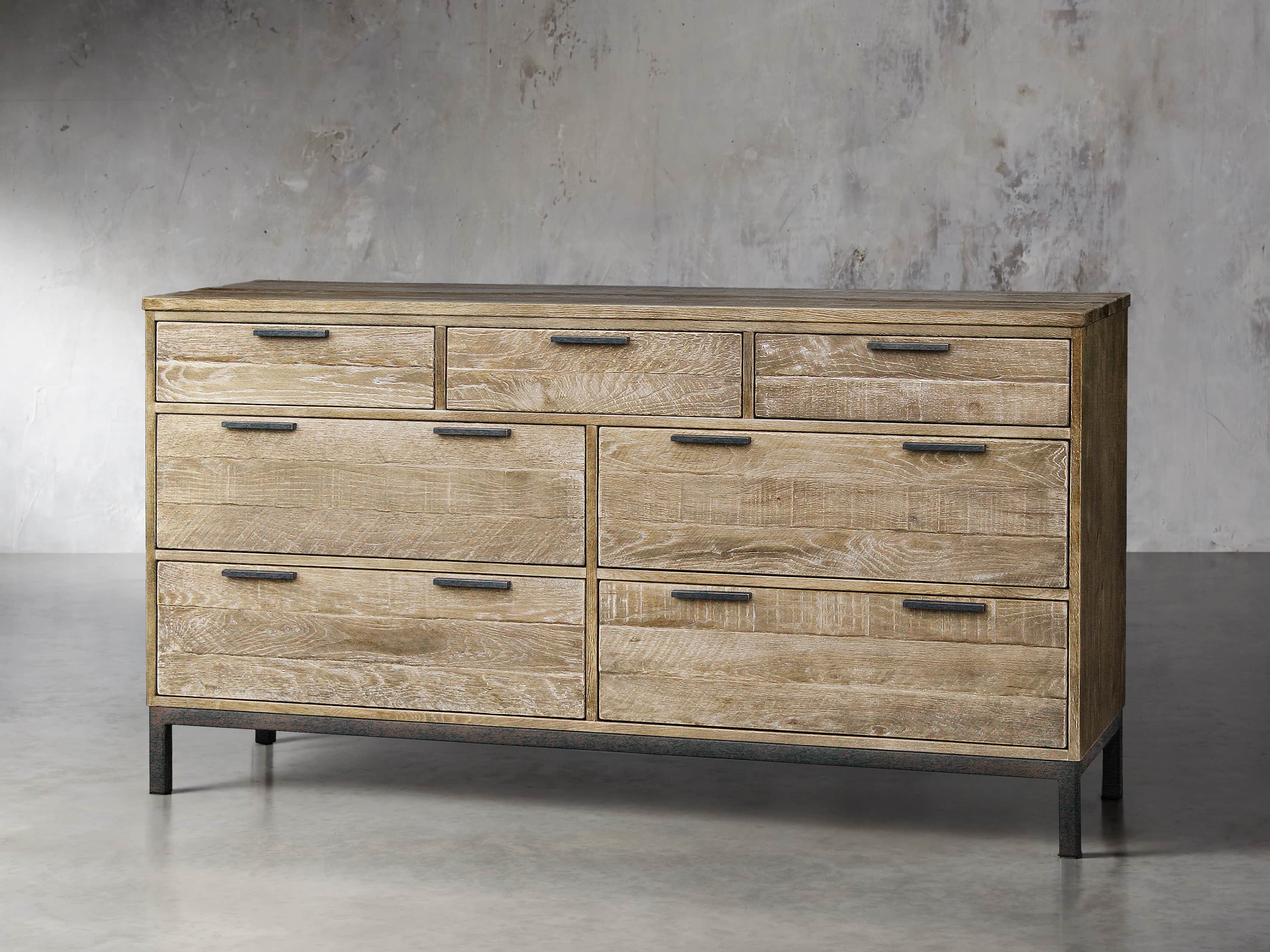 Palmer 7 Drawer Dresser In Natural Oak