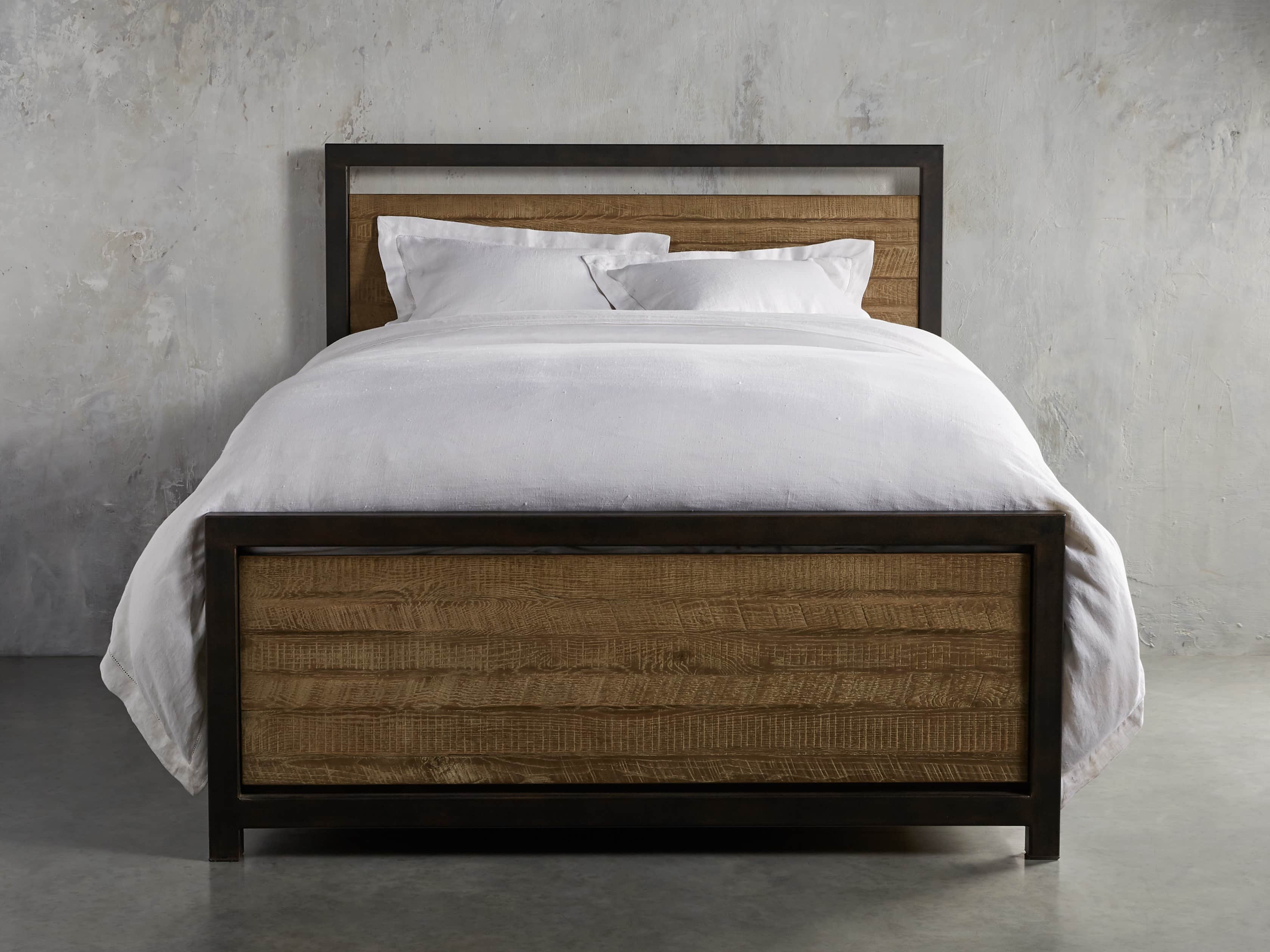 Palmer 54" Storage King Bed in Natural Oak, slide 4 of 8