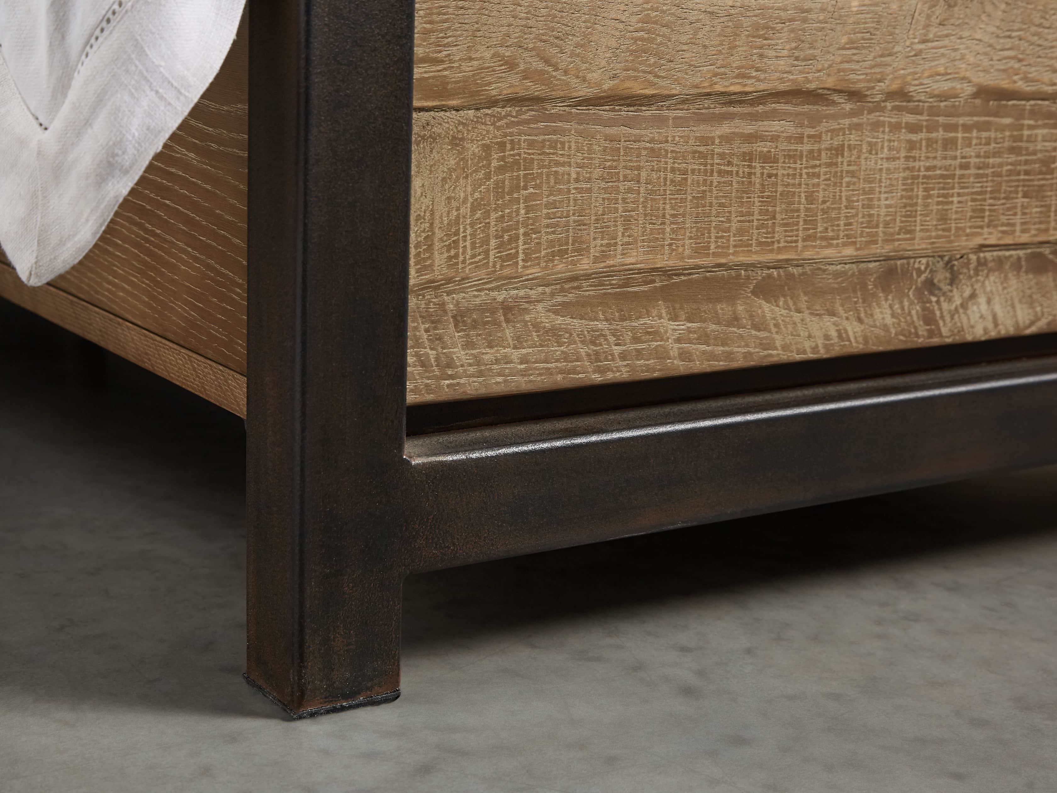 Palmer 54" Storage King Bed in Natural Oak, slide 6 of 8