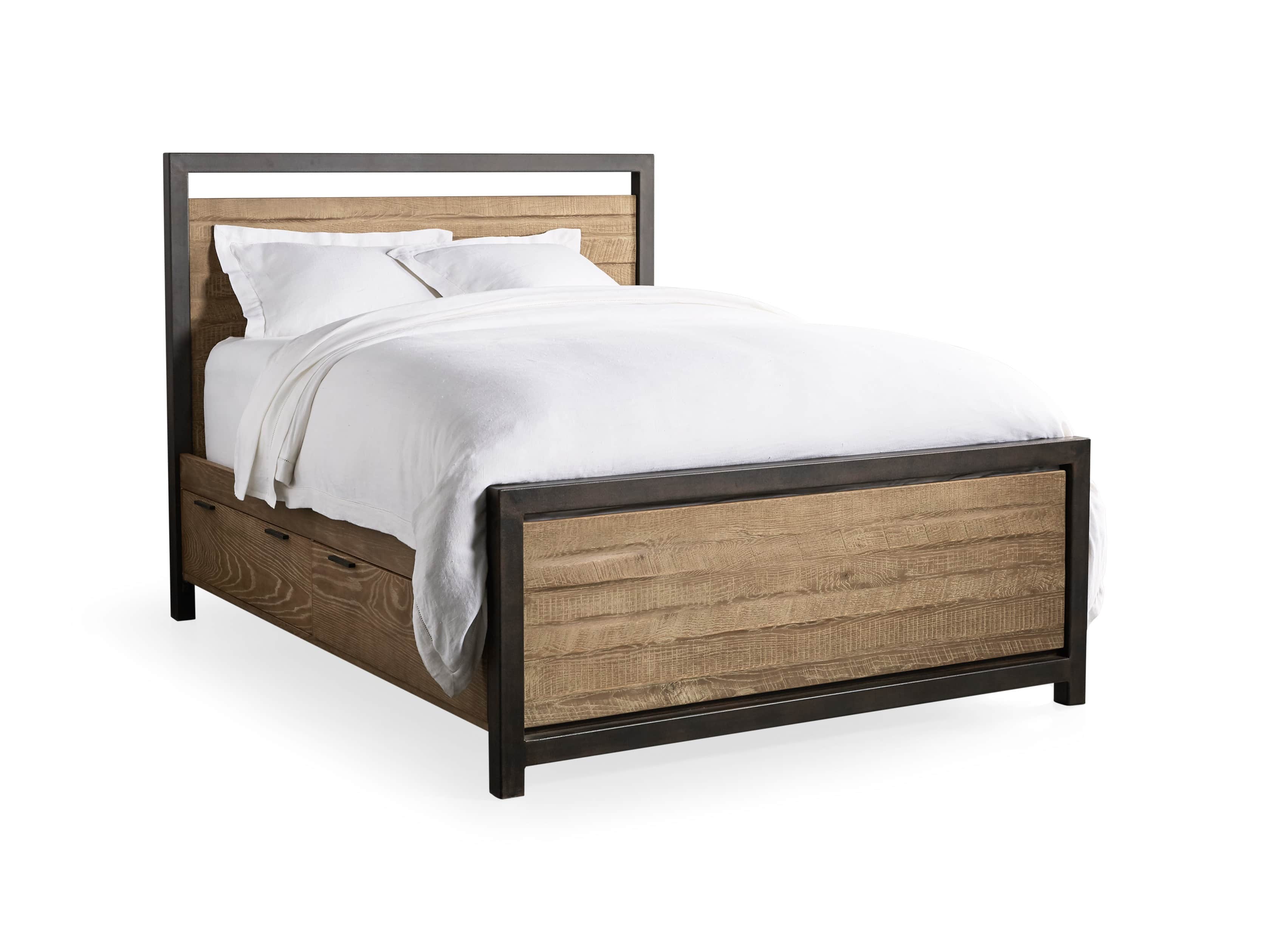 Palmer 54" Storage King Bed in Natural Oak, slide 8 of 8