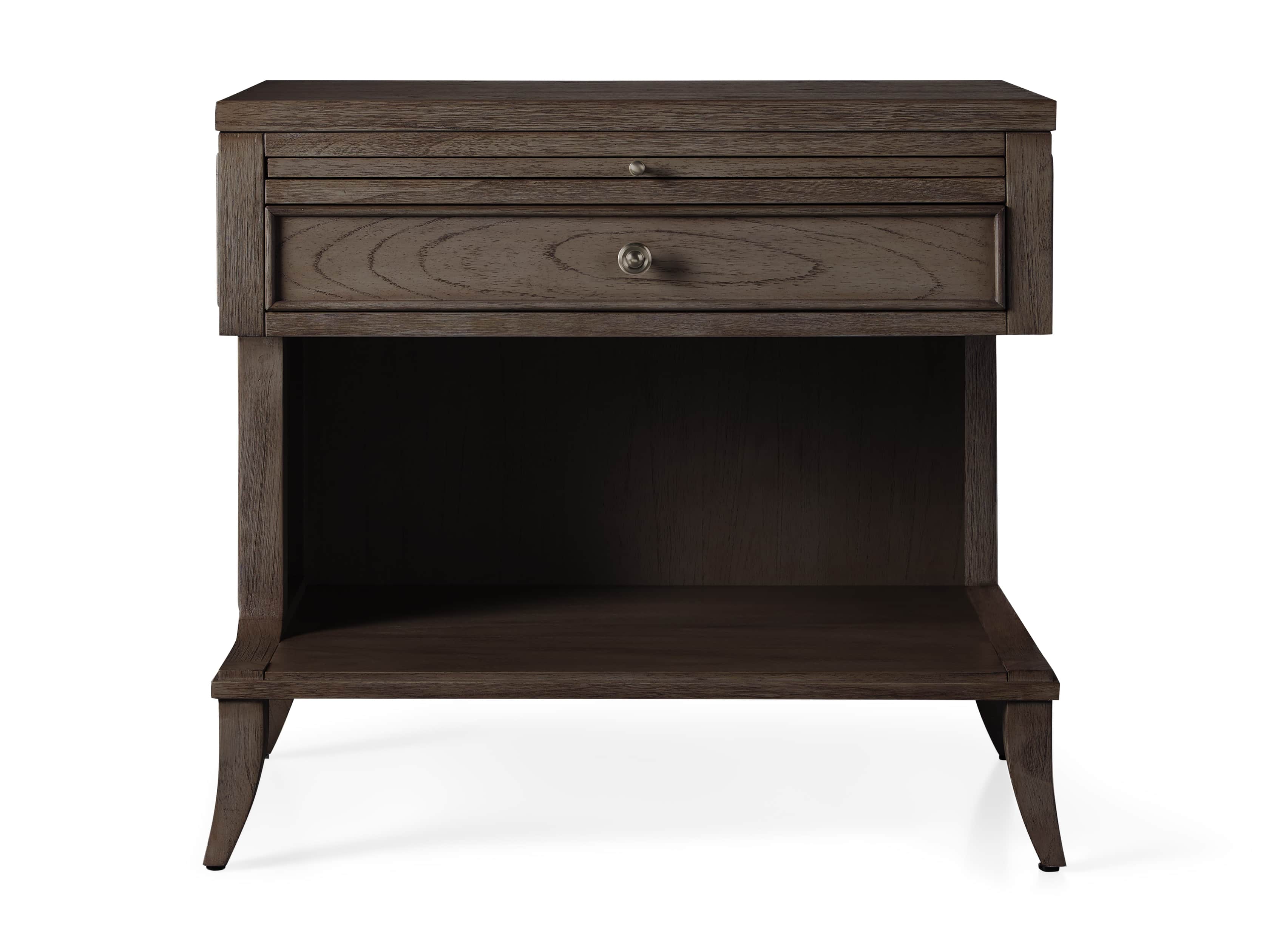 Pearson Large Left Storage Nightstand in Bastian Brown, slide 4 of 4