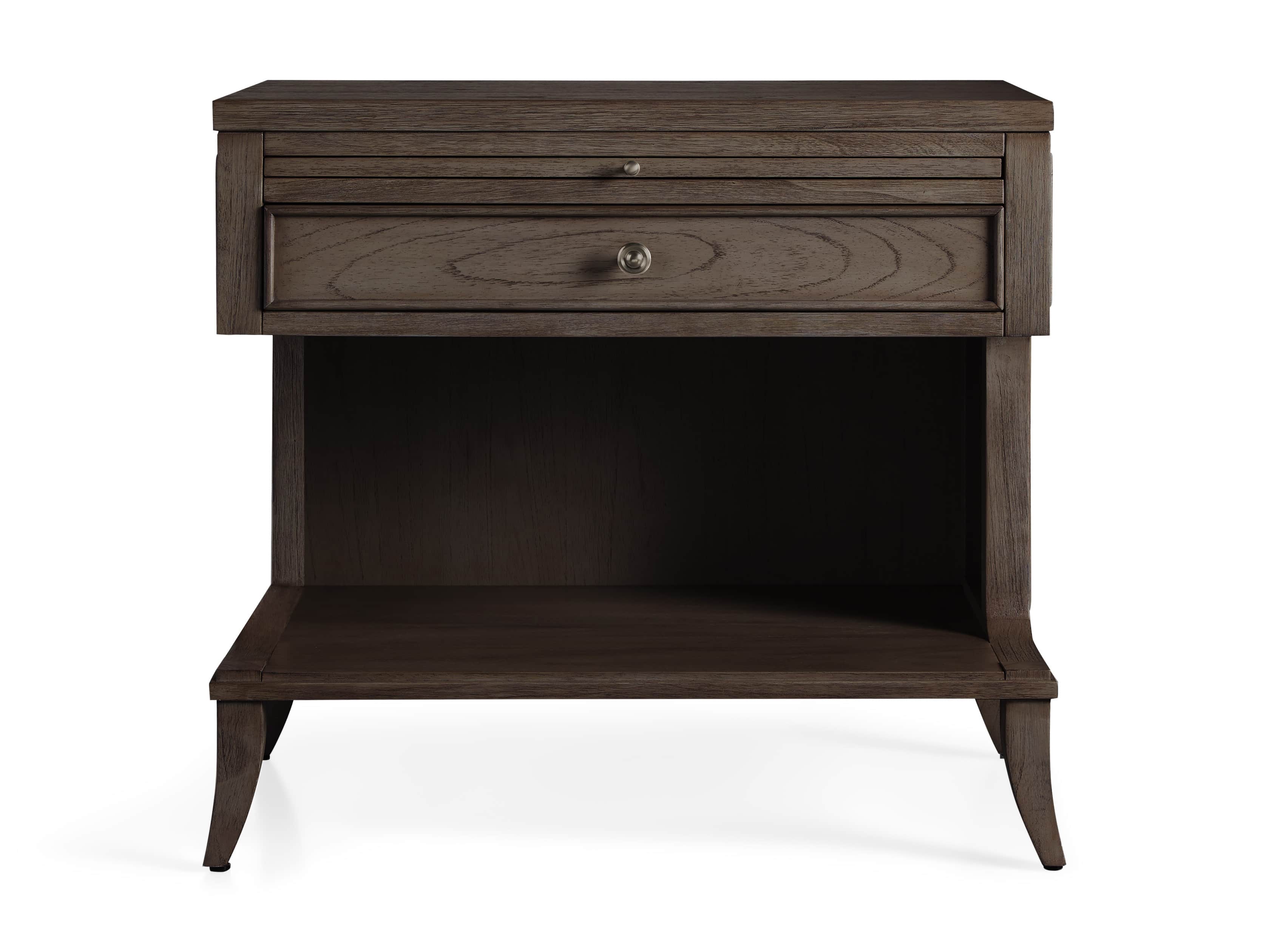 Pearson Large Right Storage Nightstand in Bastian Brown, slide 4 of 4