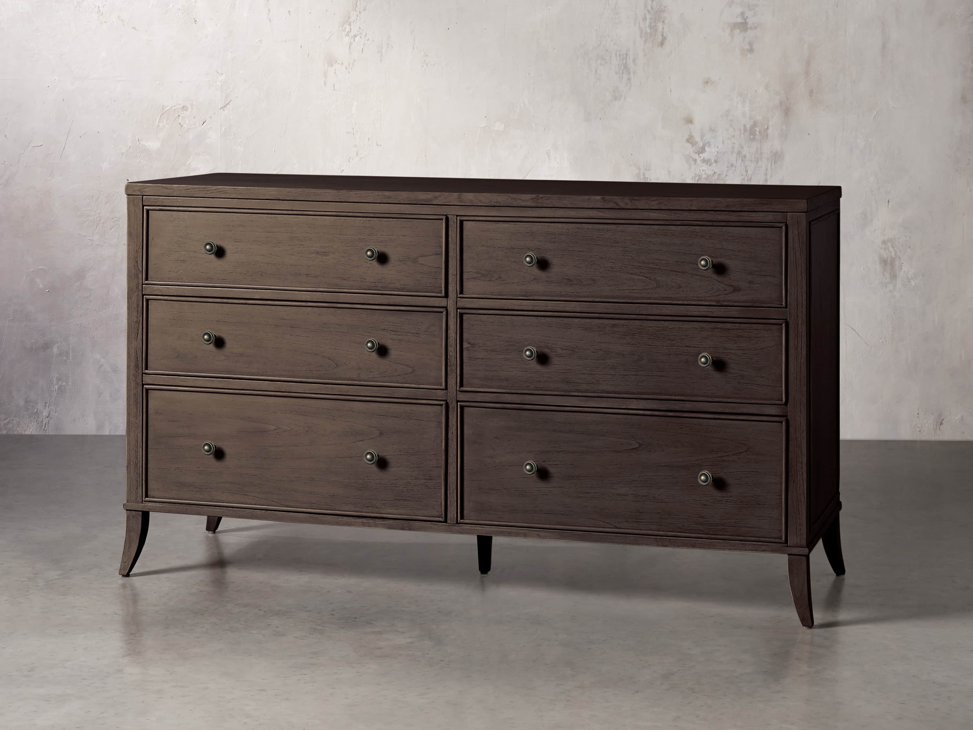 Pearson Six Drawer Wide Dresser in Bastian Brown