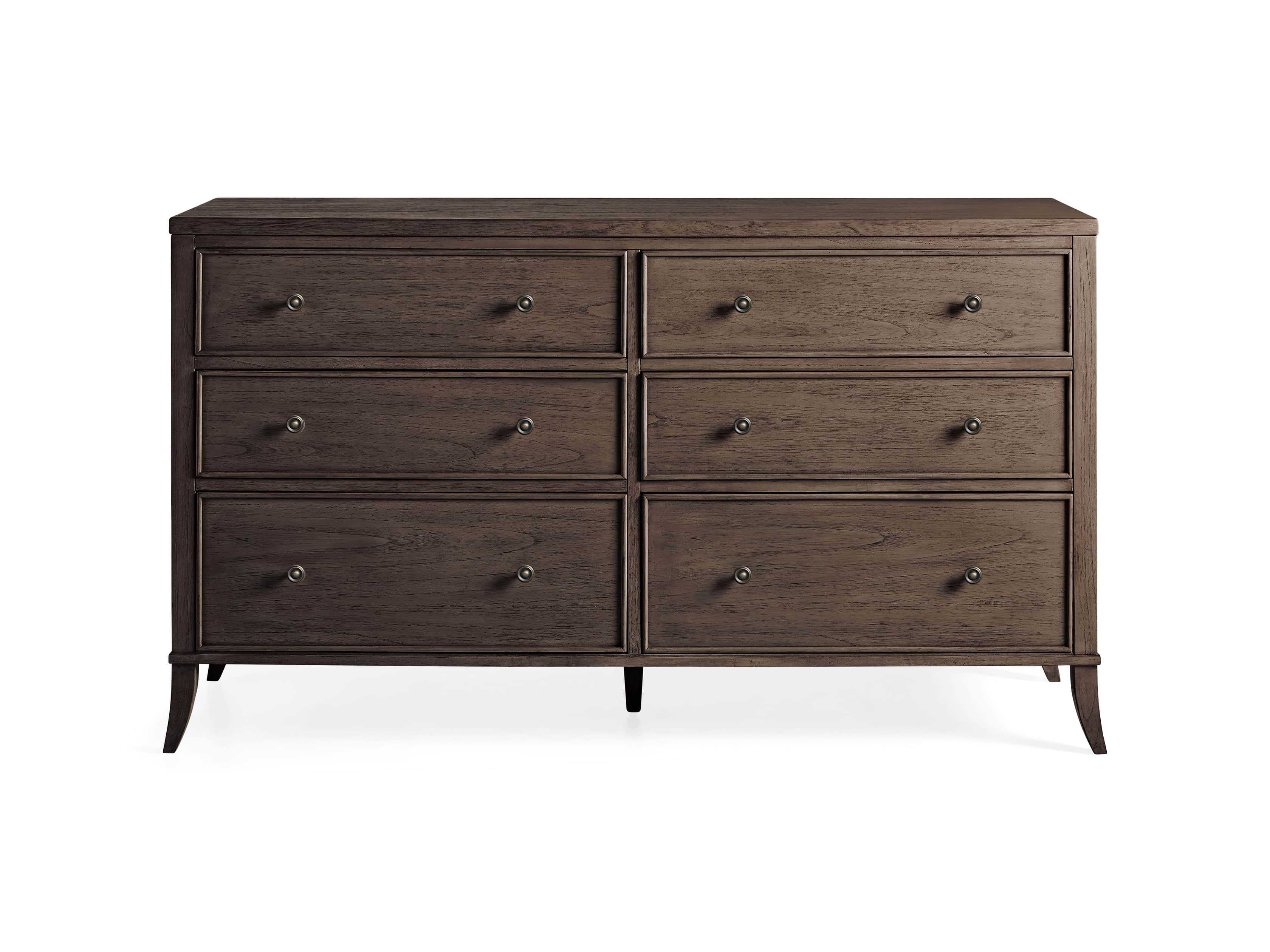Pearson Six Drawer Wide Dresser in Bastian Brown