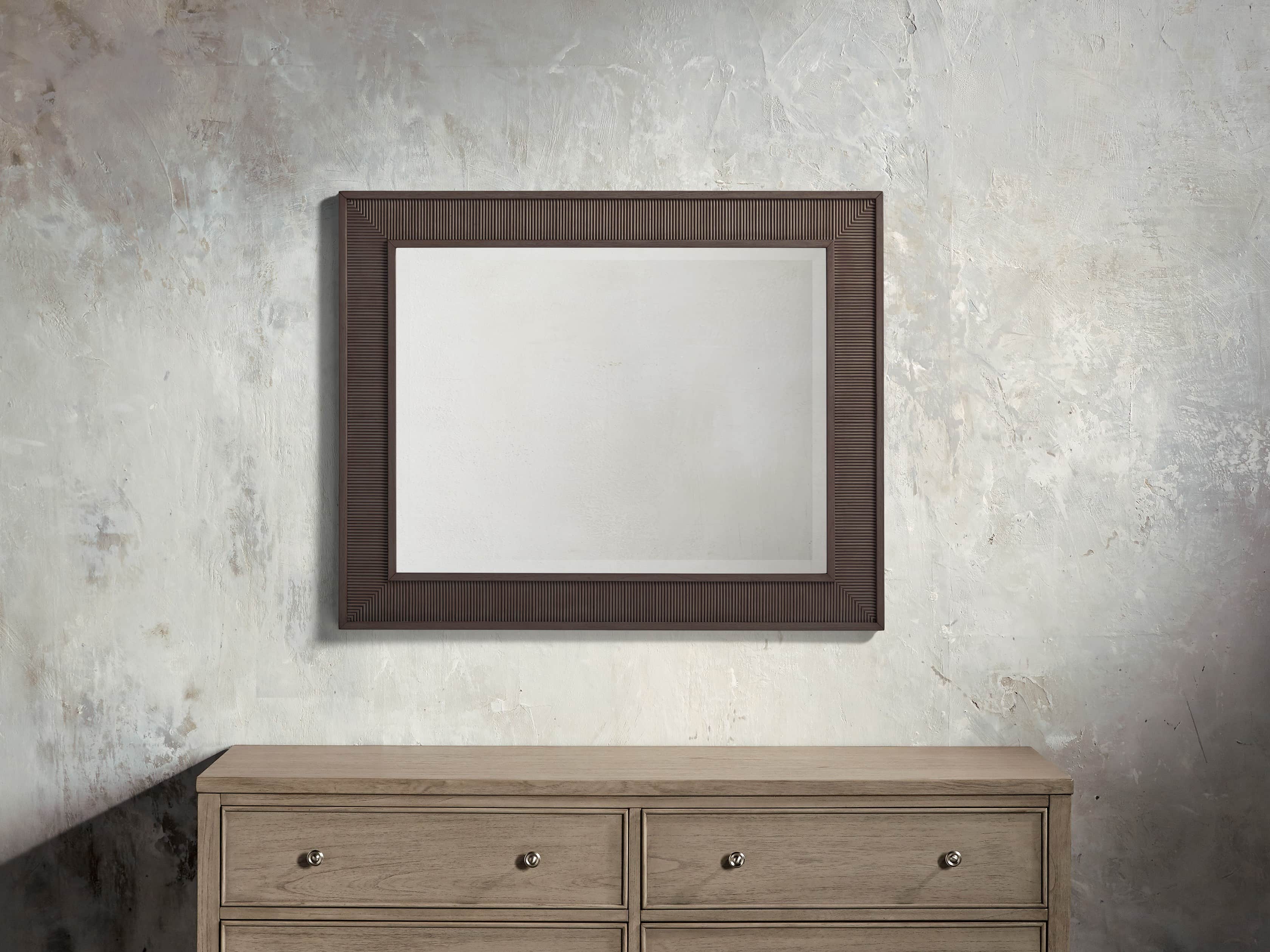 Pearson Mirror in Bastian Brown, slide 1 of 3
