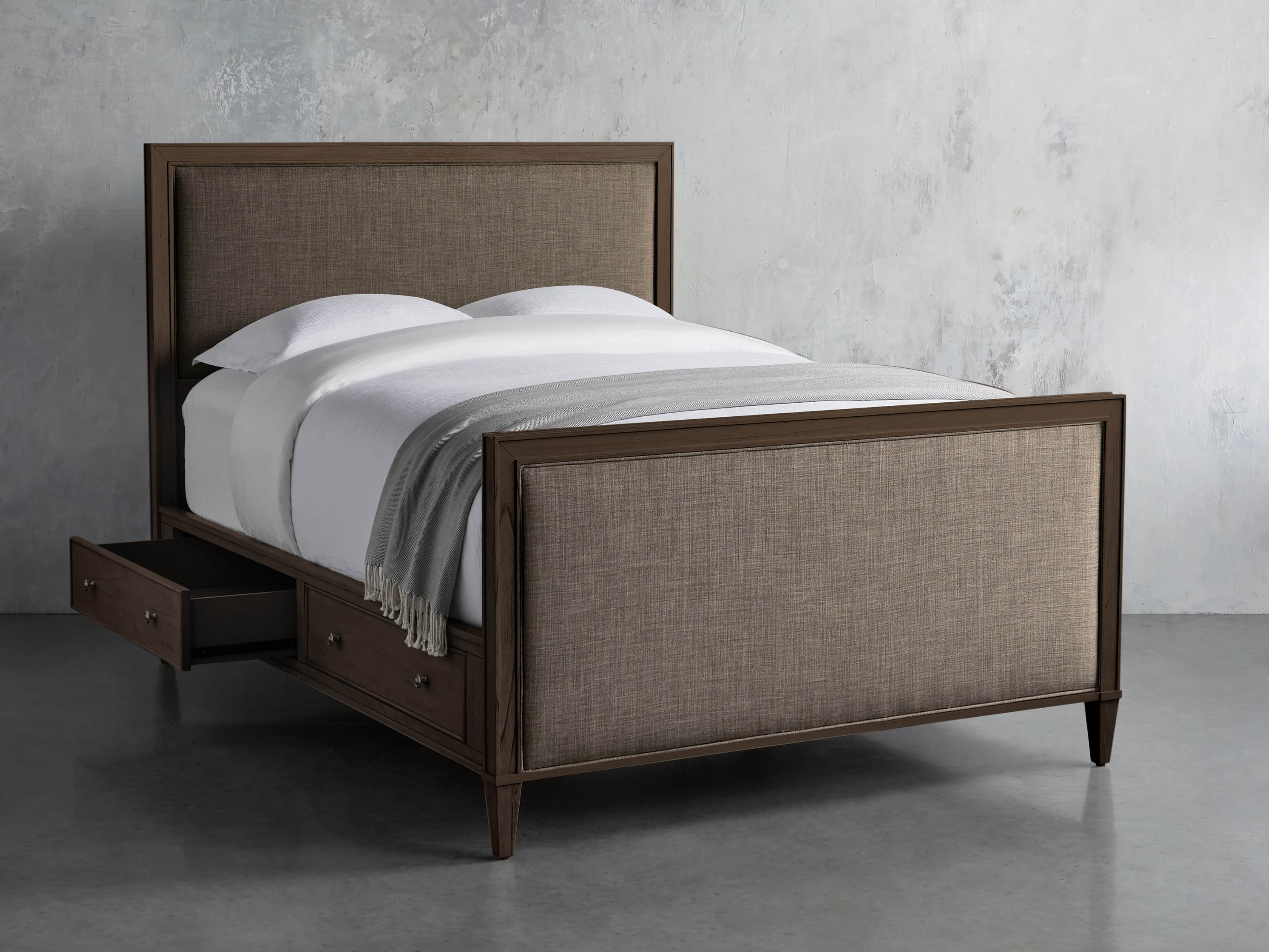 Pearson King Gallery Storage Bed in Bastian Brown, slide 2 of 6